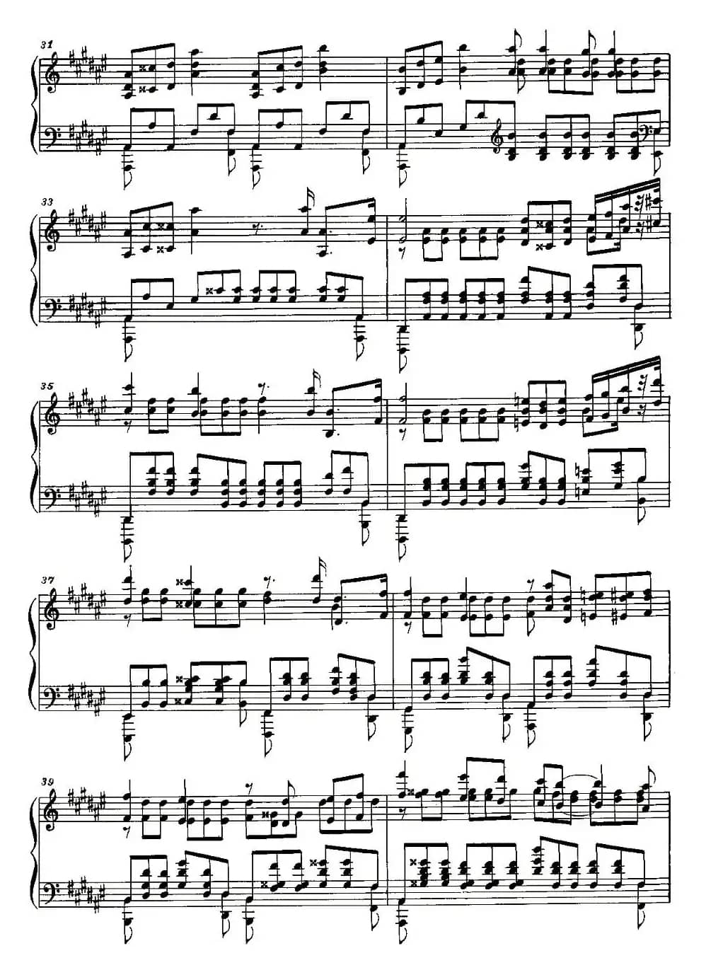 Etude（斯克里亚宾练习曲作品8 降d小调练习曲 第12首）