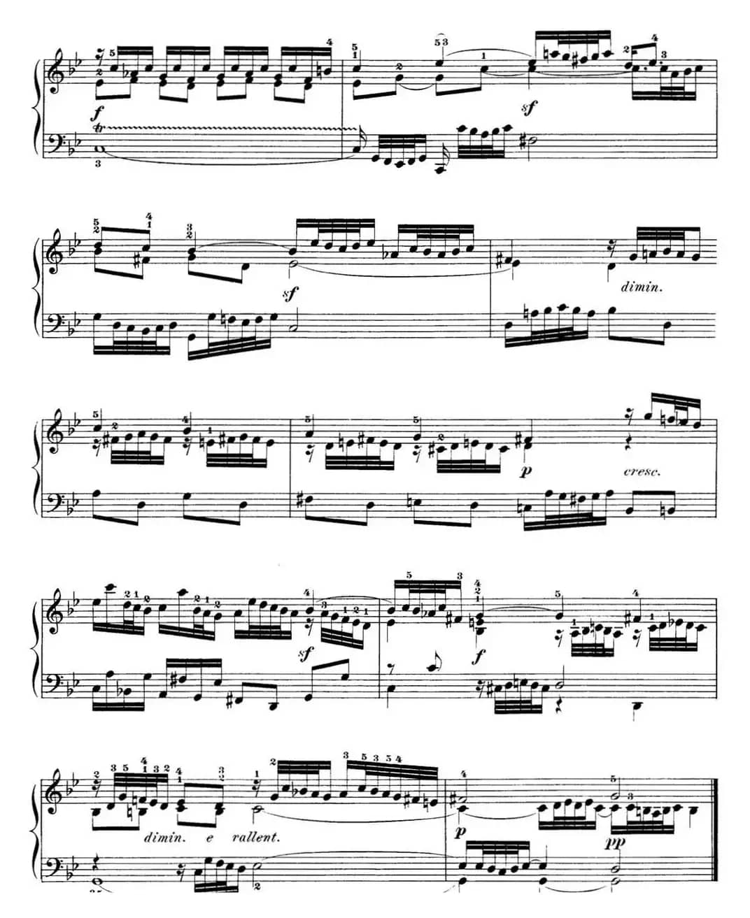 巴赫《平均律钢琴曲集·第一卷》之前奏曲（NO.16）