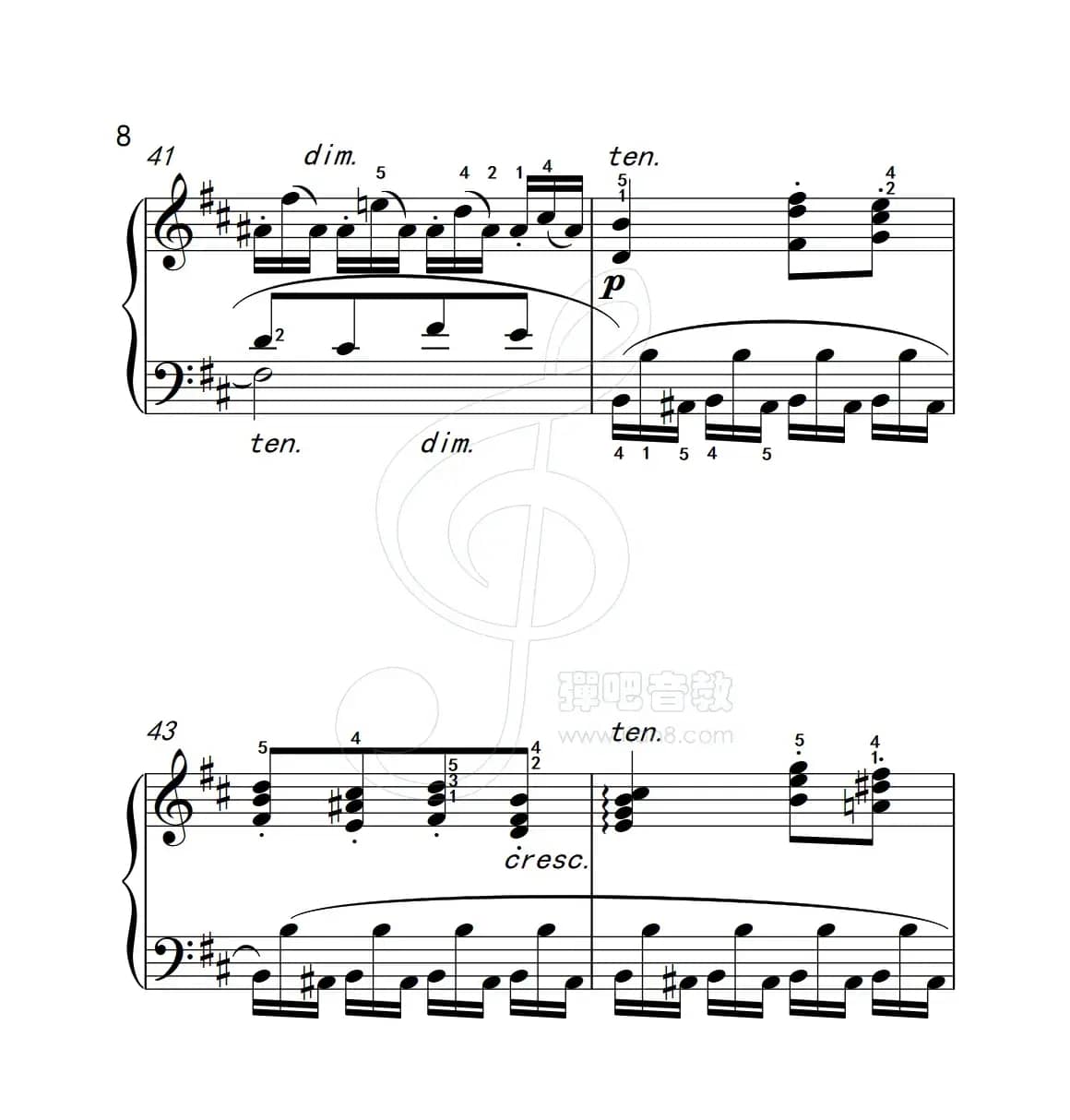 练习曲 45（克拉莫钢琴练习曲60首）