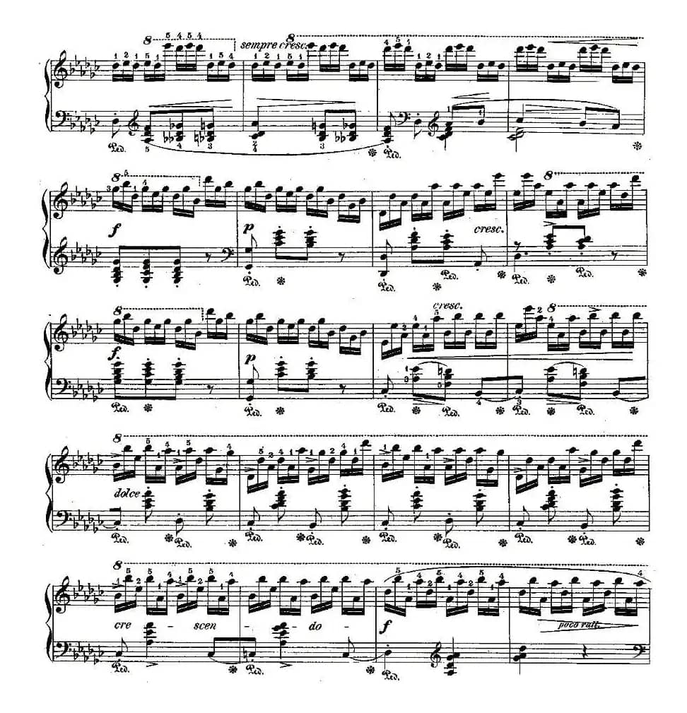 肖邦钢琴练习曲，Op.10之五