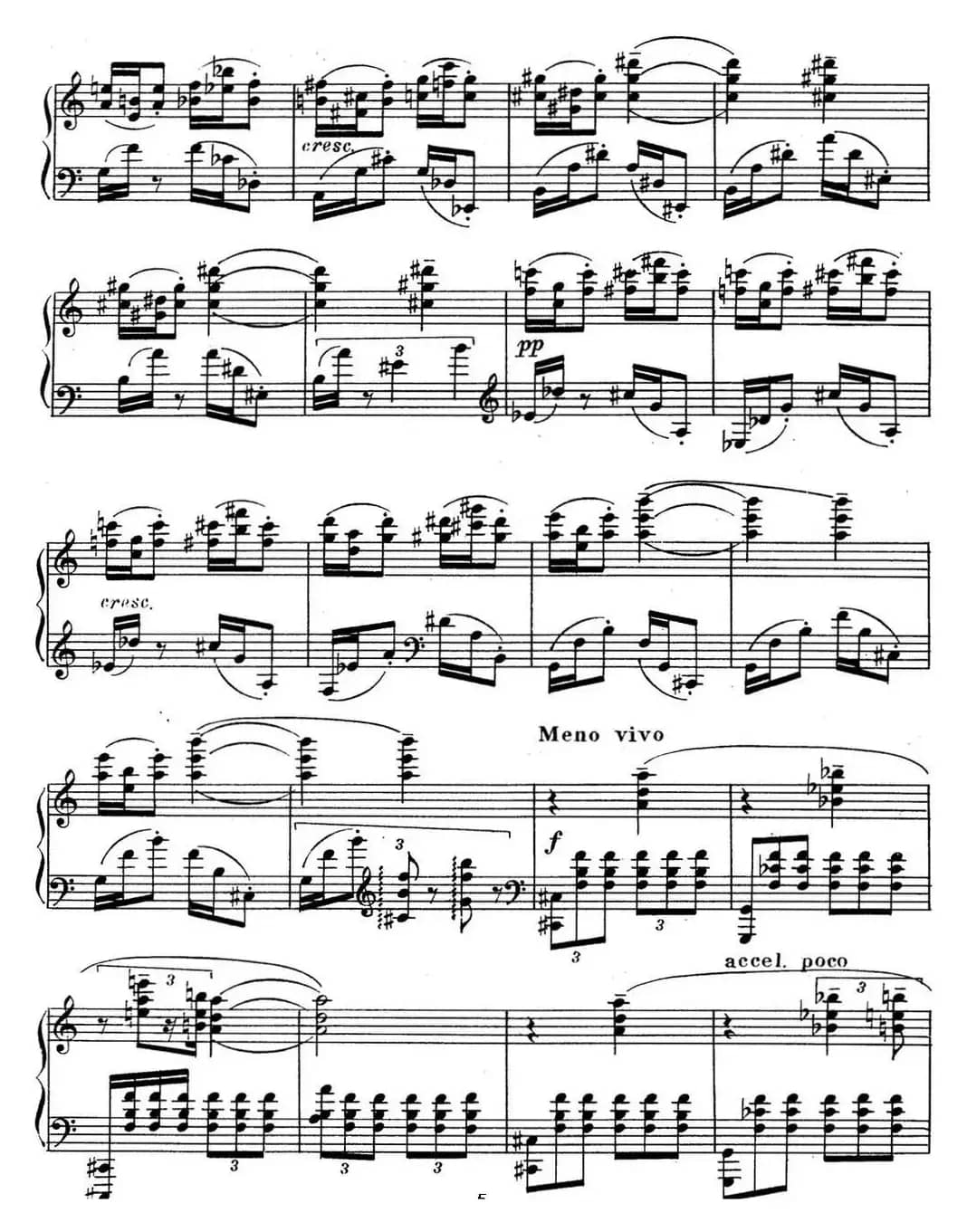 斯克里亚宾 钢琴练习曲 Op.65 No.3 