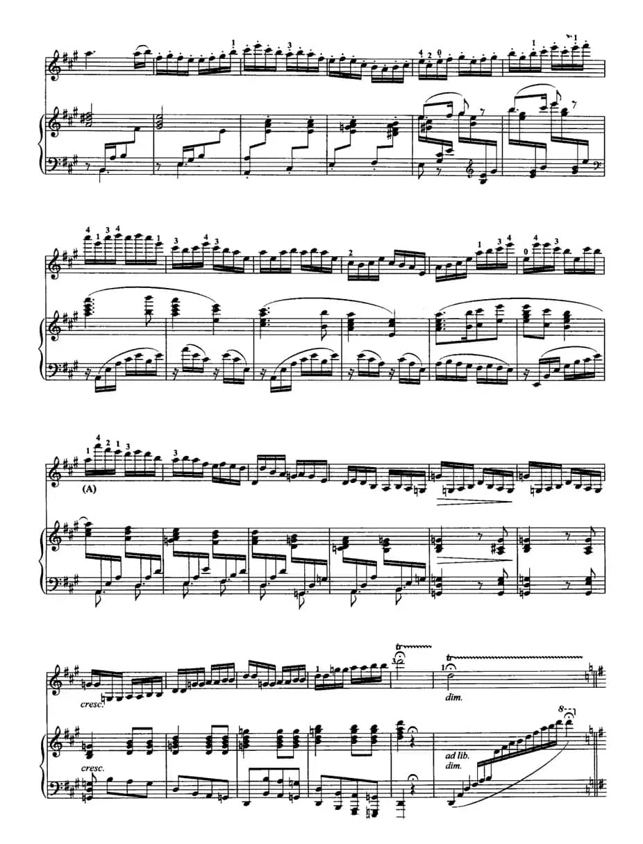 民歌主题即兴曲（小提琴+钢琴）