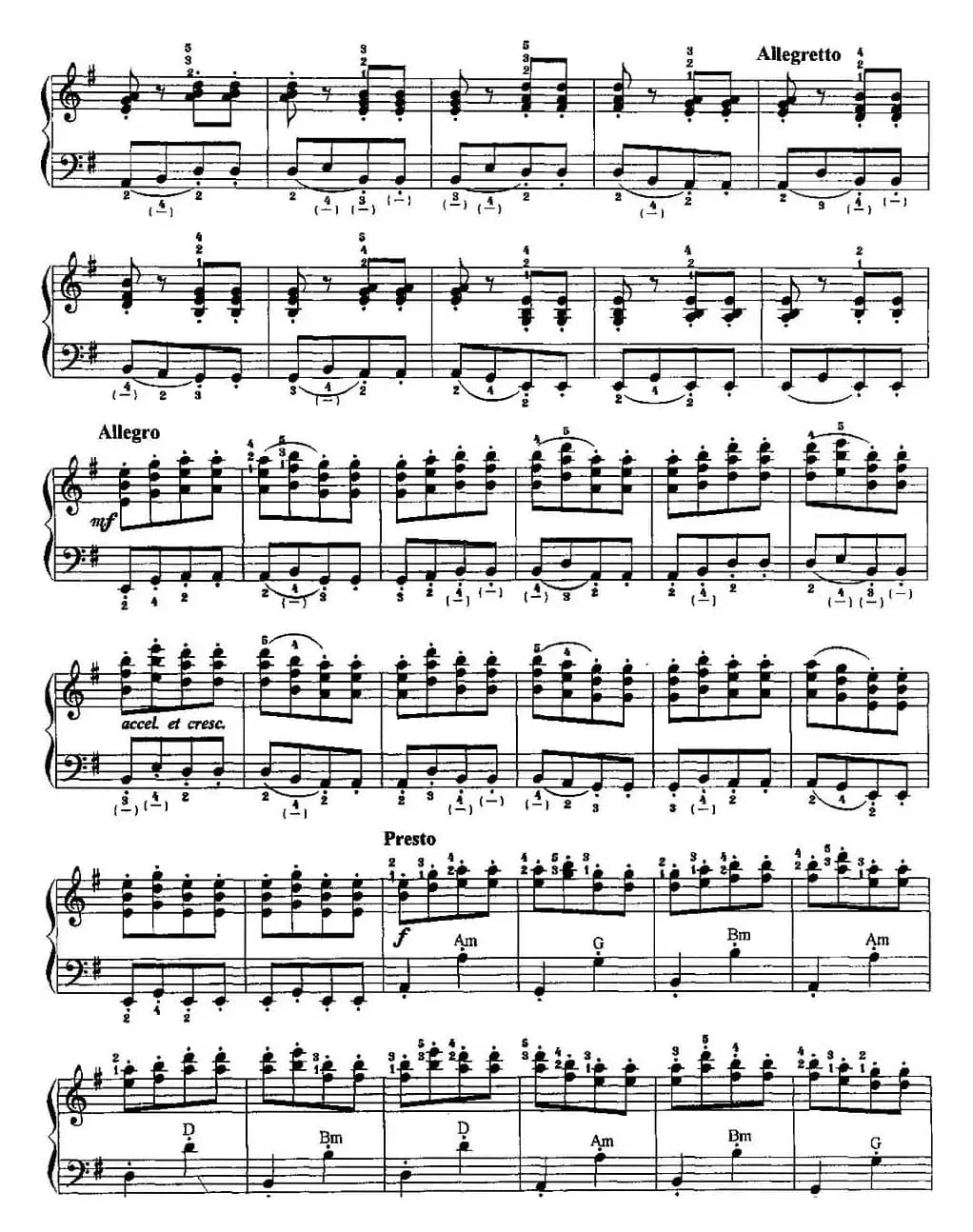 中国民歌手风琴曲集：62、夕阳箫鼓