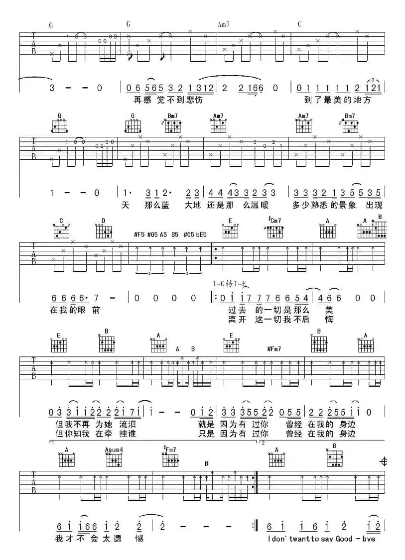 l Don't want sayy good-bye（我不想说再见）