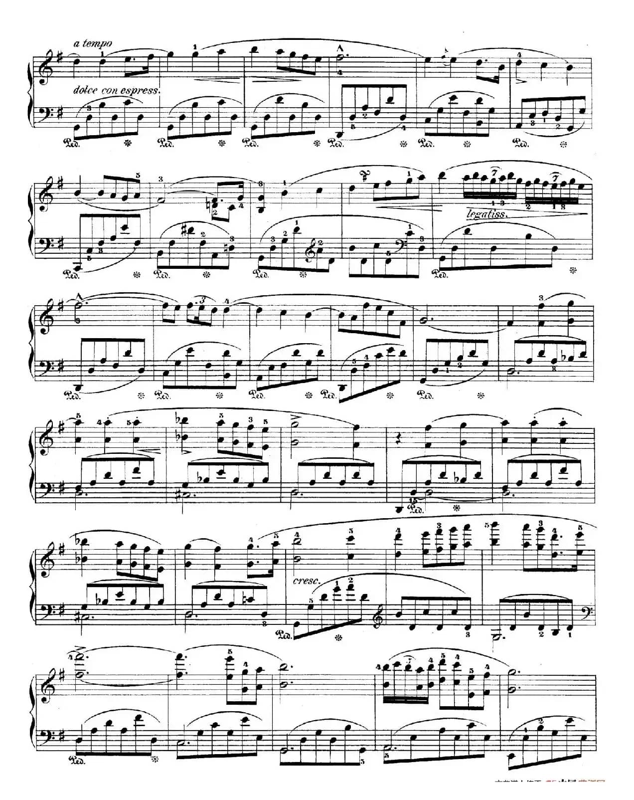 e小调第一钢琴协奏曲 Op.11(钢琴独奏版·第一乐章)