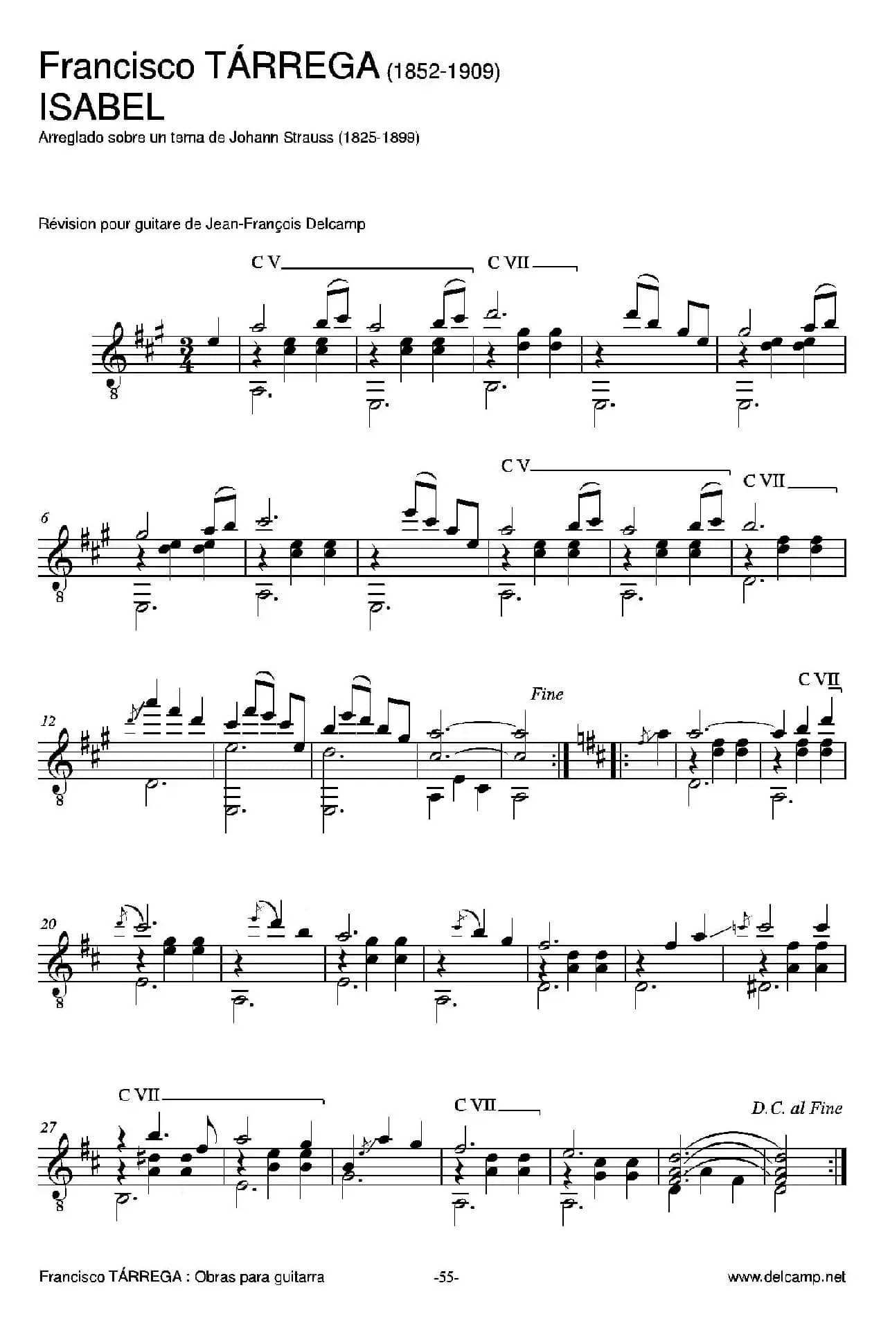 《塔雷加作品全集》第4部分（古典吉他）