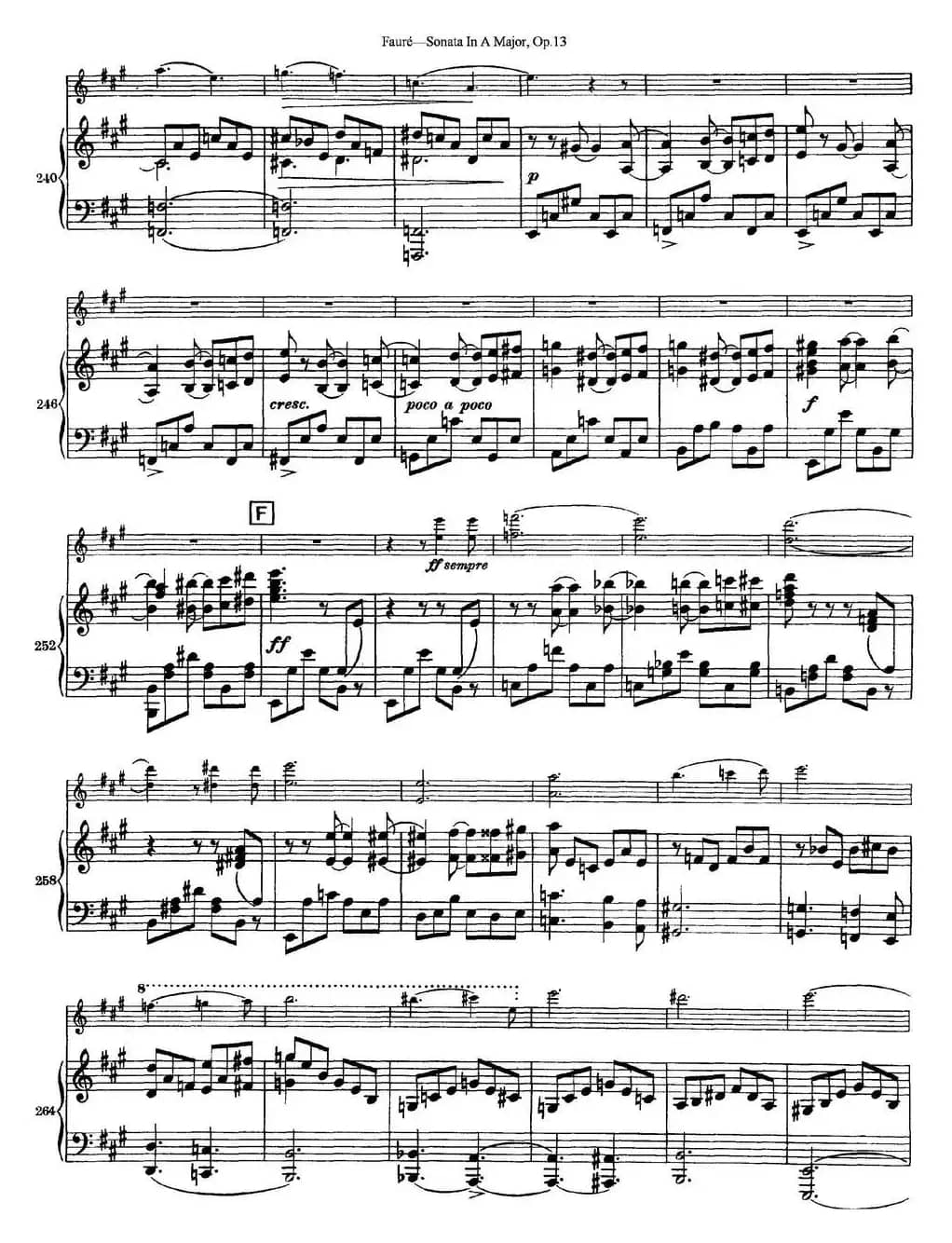 Violin Sonata No.1 Op.13（小提琴+钢琴伴奏）