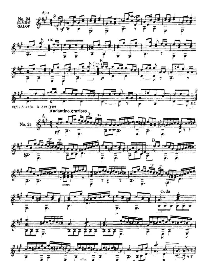 西班牙吉他独奏曲：五十首渐进练习曲