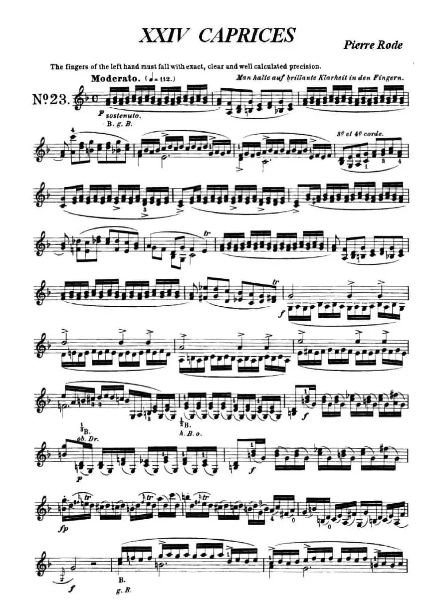 24首小提琴练习曲之23  