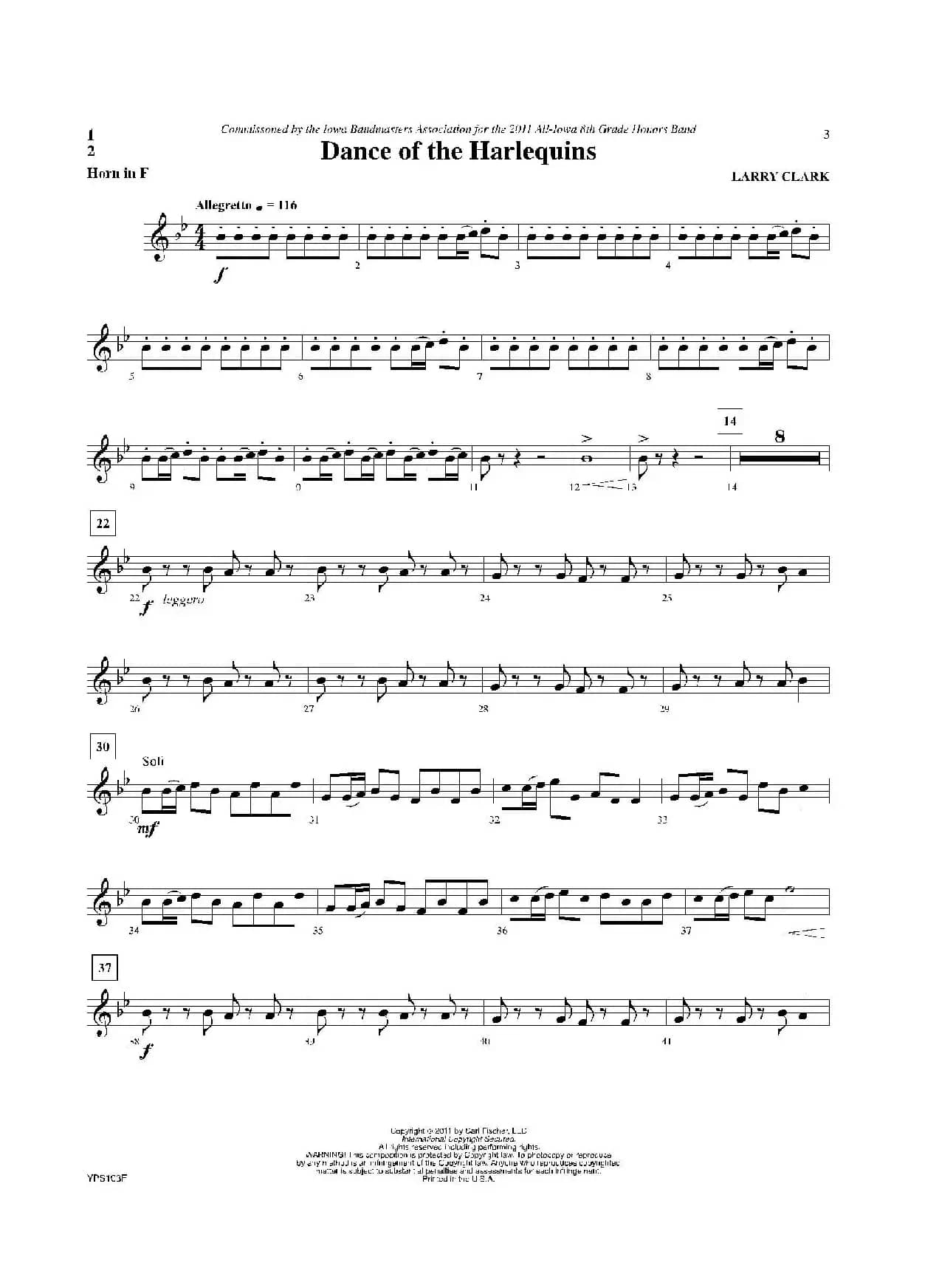 Dance of Harlequins（圆号分谱）