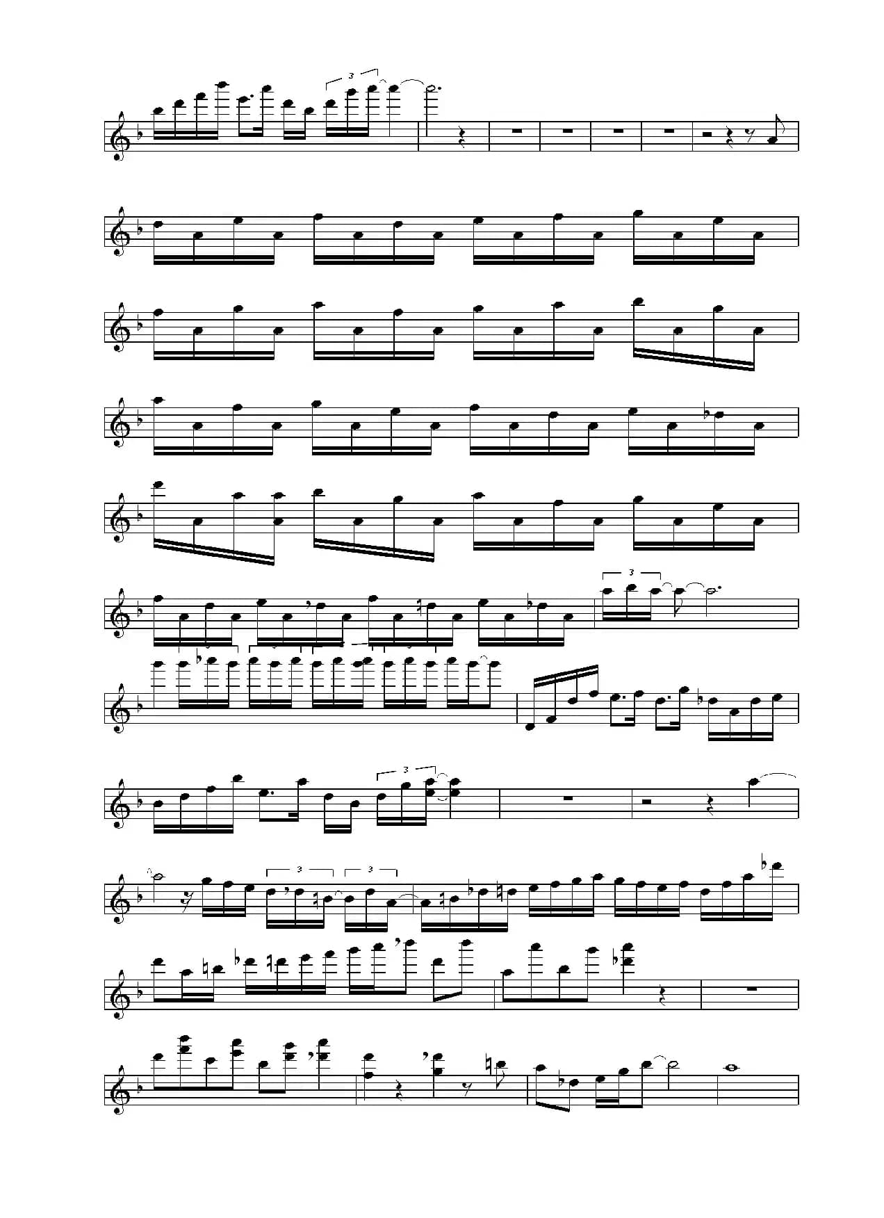 Tocatta and Fugue in D-Minor（小提琴谱）