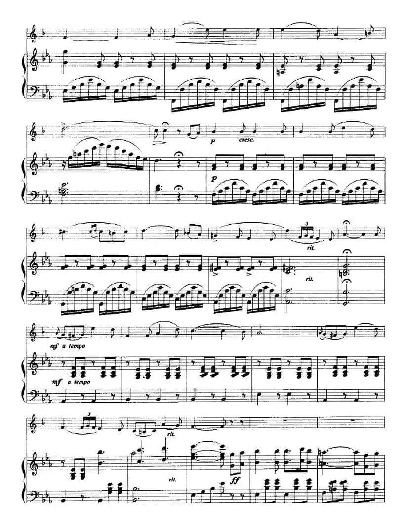 威尼斯狂欢节幻想变奏曲（小号+钢琴伴奏）