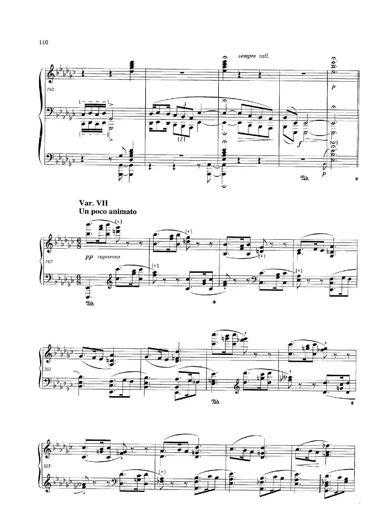 Variations and Fuge in e-flat Minor Op.23（降e小调主题变奏与赋格）