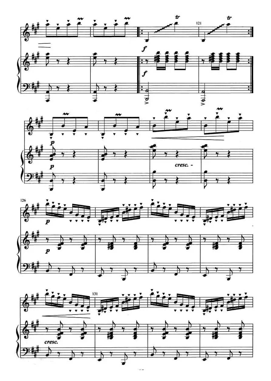 沂蒙情（竹笛+钢琴伴奏）