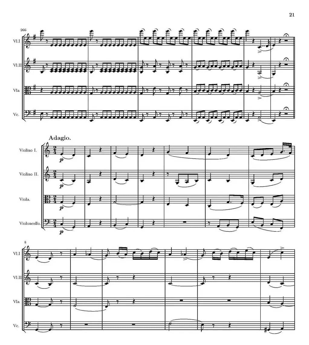 String Quartet nr.18 in E minor（E小调弦乐四重奏、P16-30）