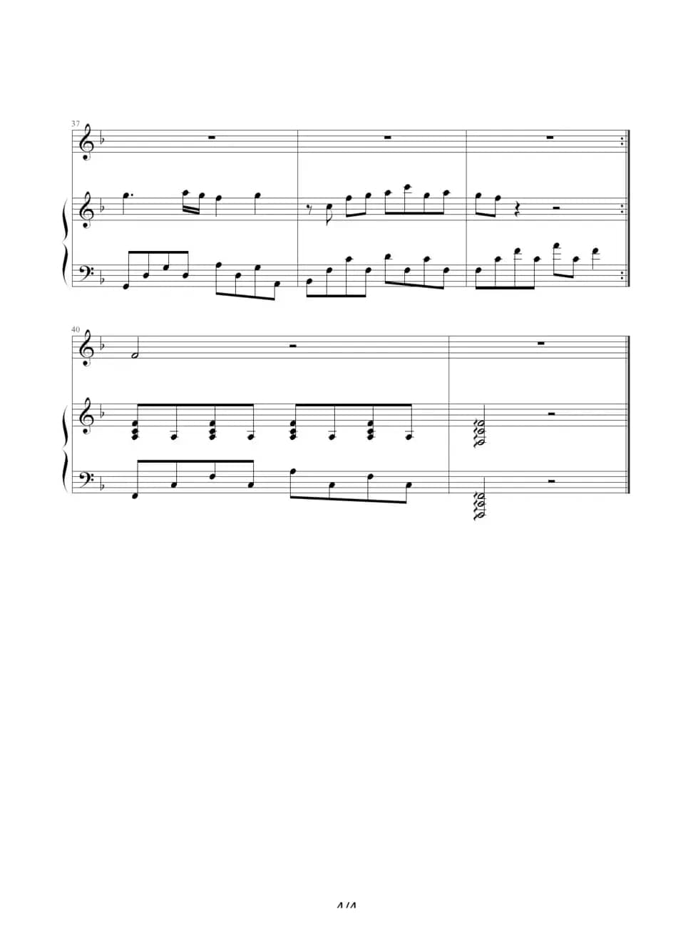 菊花台（钢琴伴奏谱）