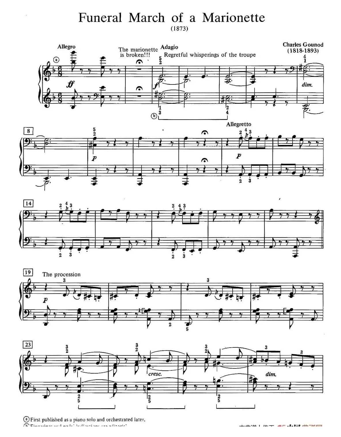 Funeral March Of A Marionette（木偶的葬礼进行曲）