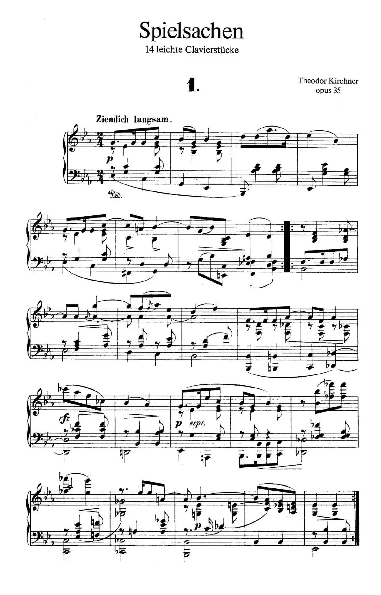 Spielsachen Op.35（玩具·1）