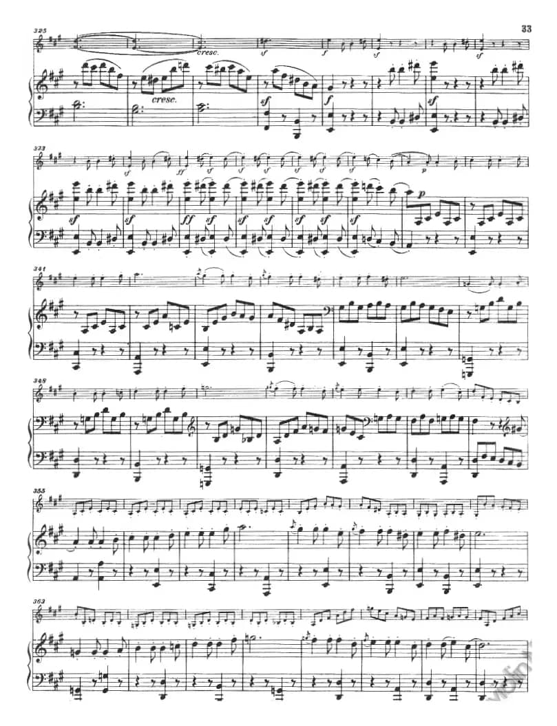 献给好友鲁道尔夫·克鲁采：奏鸣曲（A大调、小提琴+钢琴伴奏）