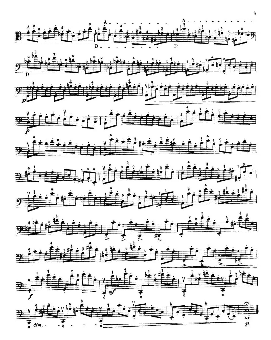 大提琴高级练习曲40首 No.1