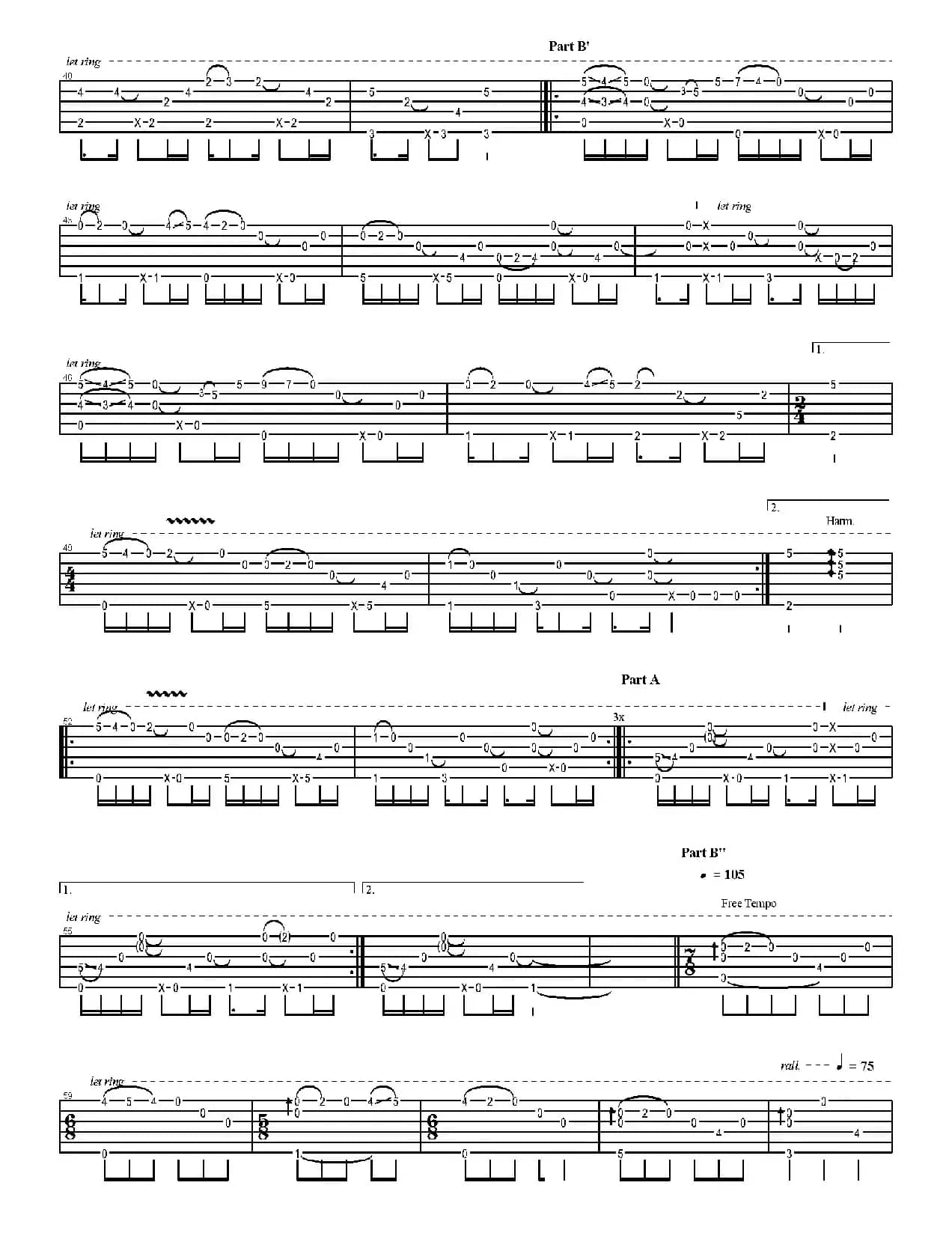 Sleepless Night（岸部真明指弹吉他谱）