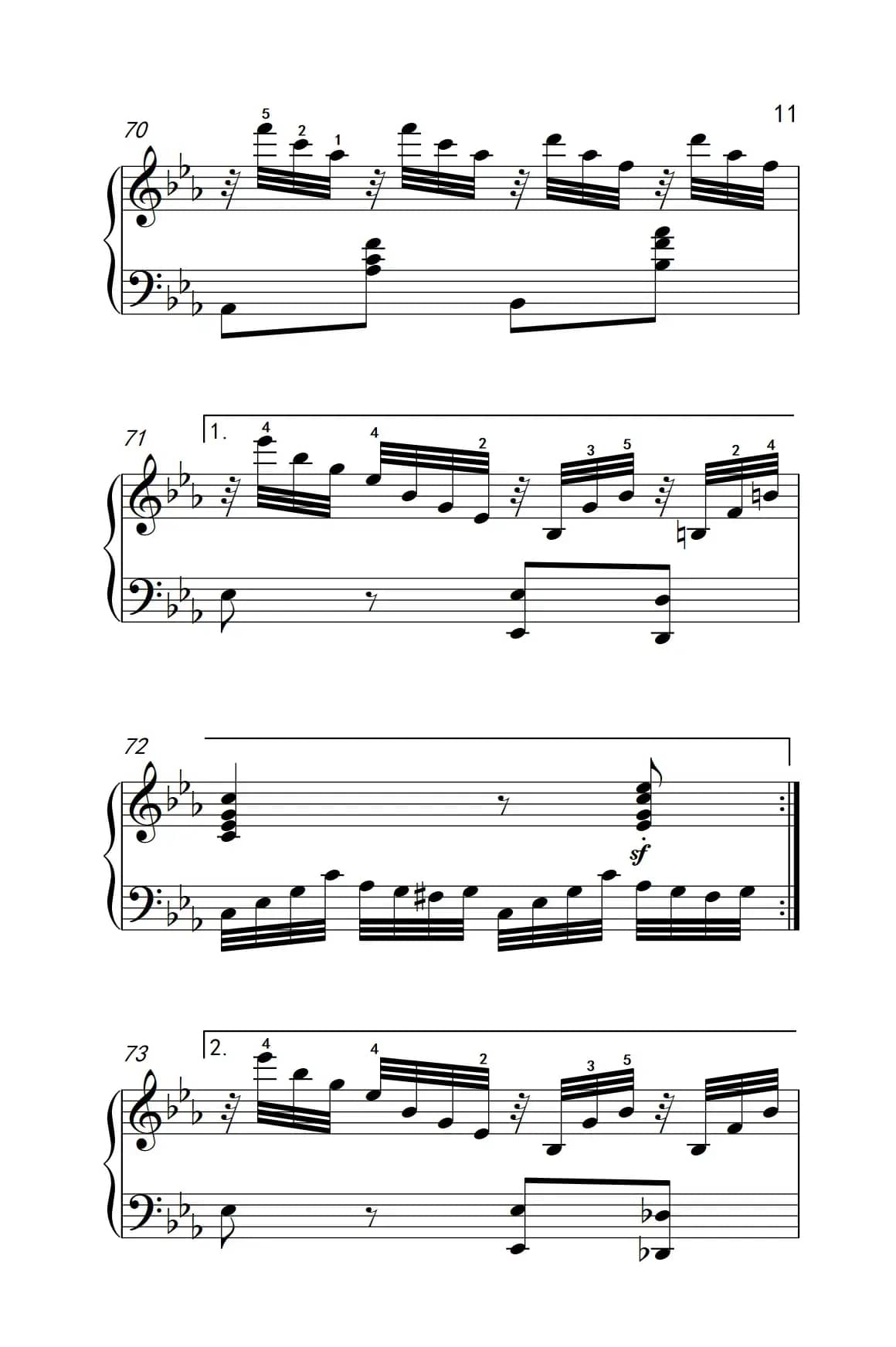 奏鸣曲 Opus 7 第四乐章（贝多芬奏鸣曲集 2）