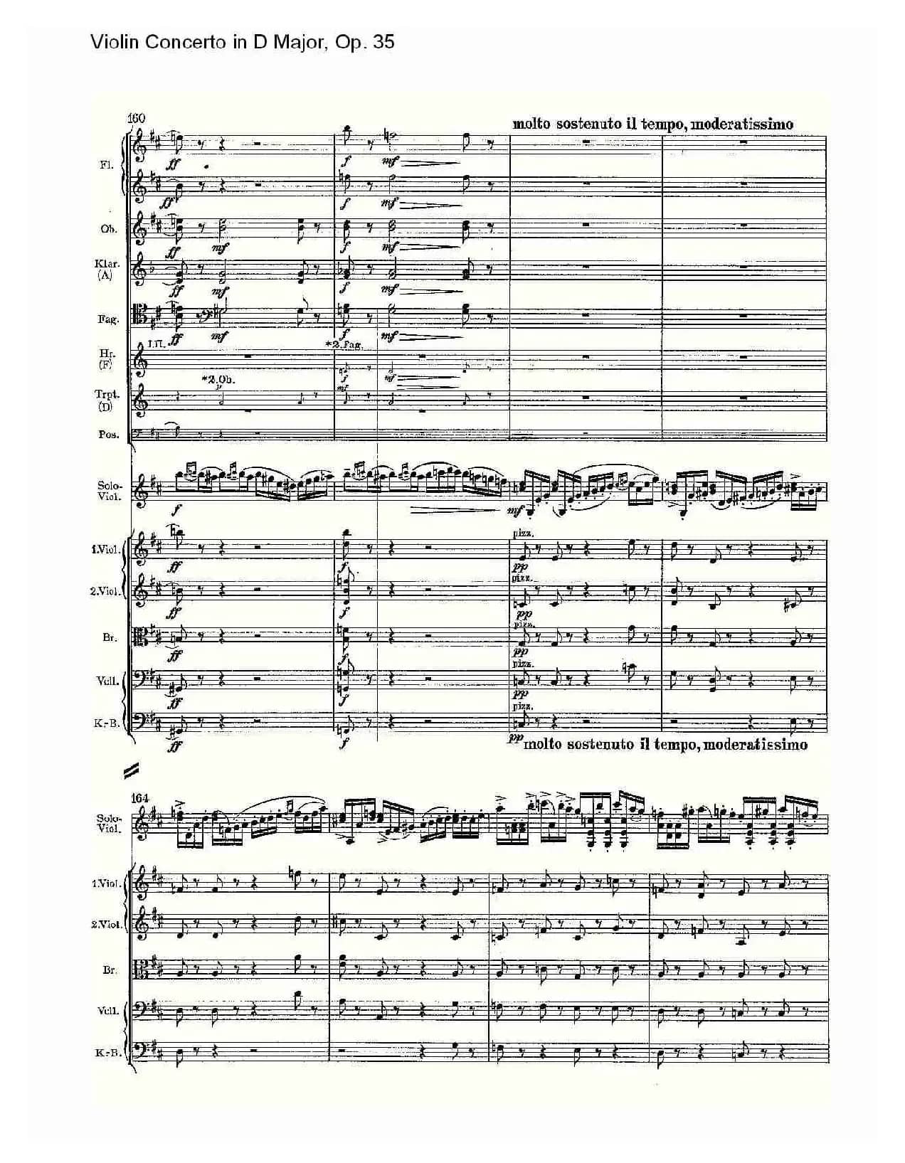 D大调小提琴协奏曲, Op.35第一乐章（一）