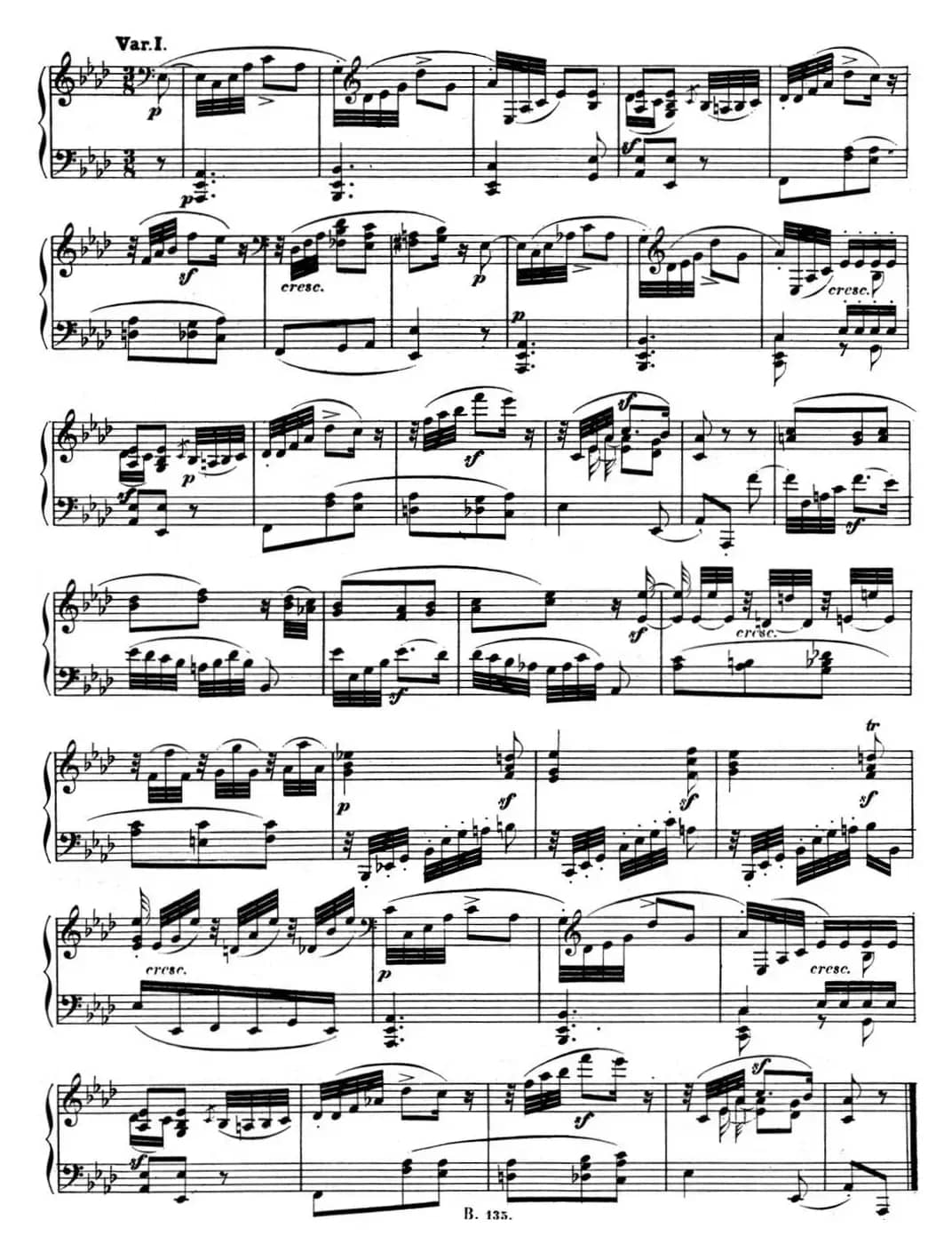 贝多芬钢琴奏鸣曲12 葬礼进行曲 降A大调 Op.26 A-flat major