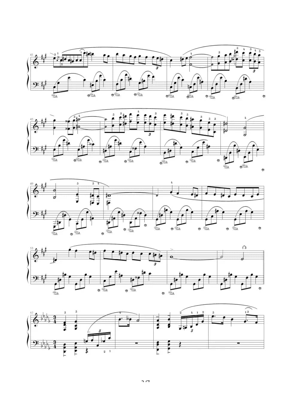 升f小调夜曲，Op.48,No.2（肖邦第14号夜曲）