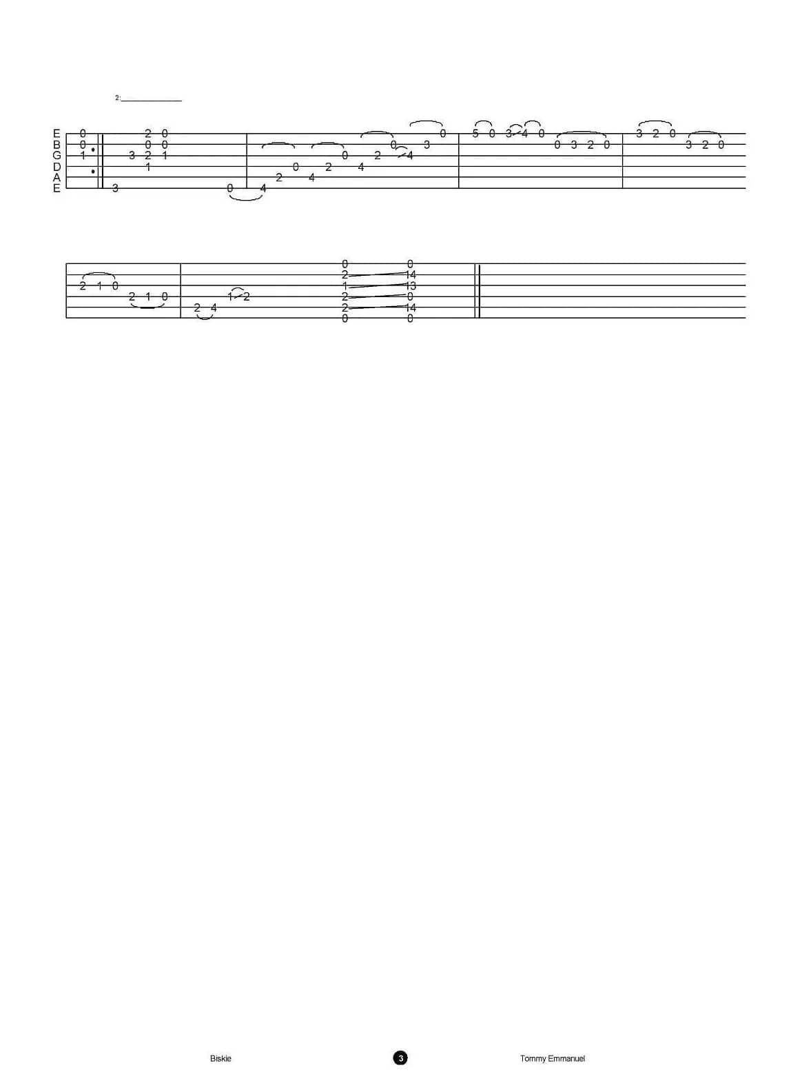 tommy emmanuel：biskie（指弹吉他）