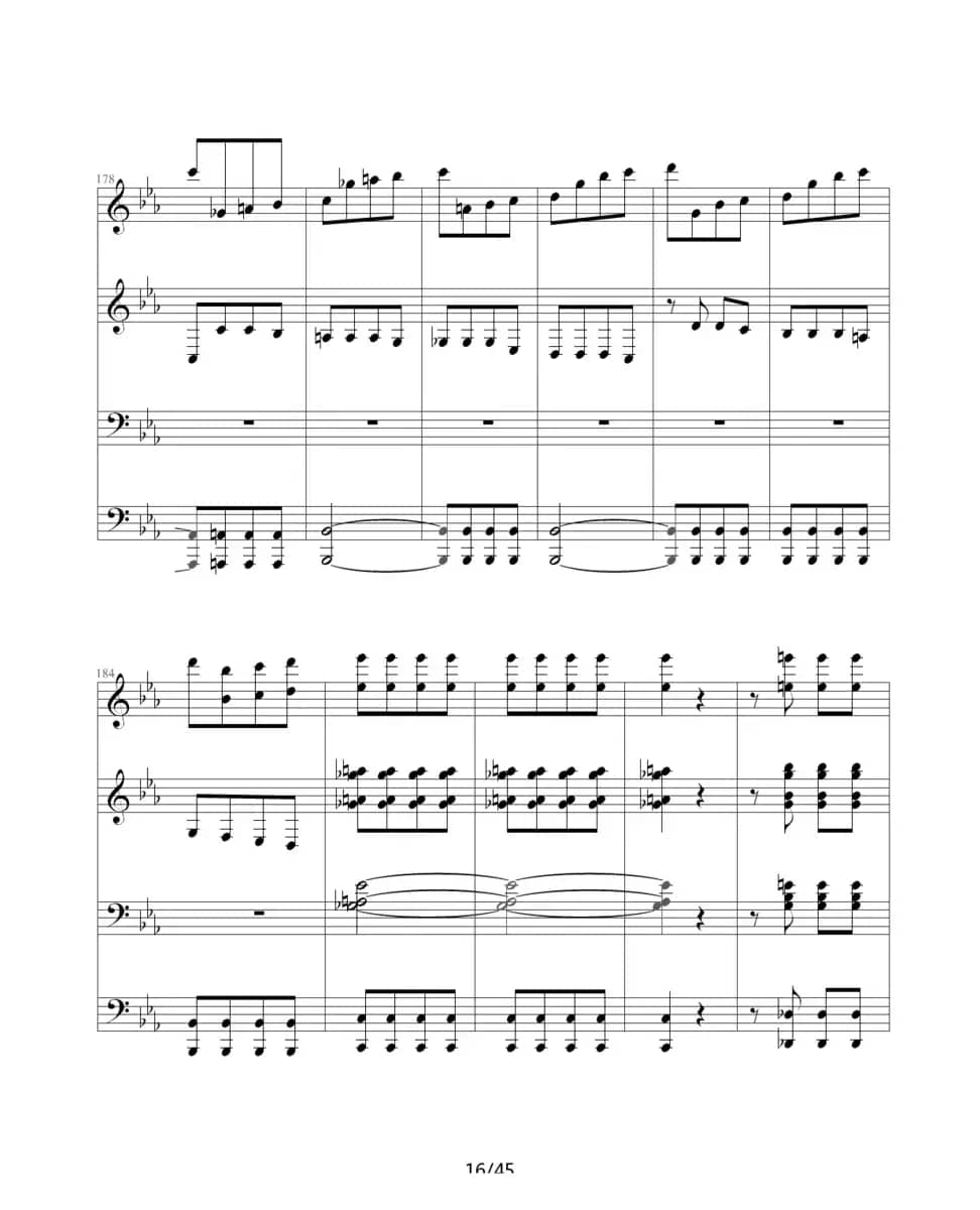 命运交响曲（四手联弹）