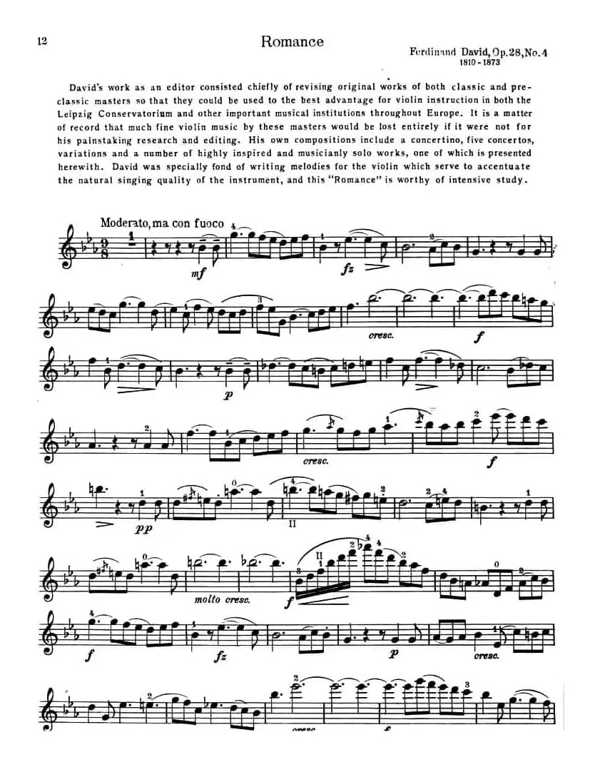 ROMANCE（浪漫曲）（大卫作曲版）