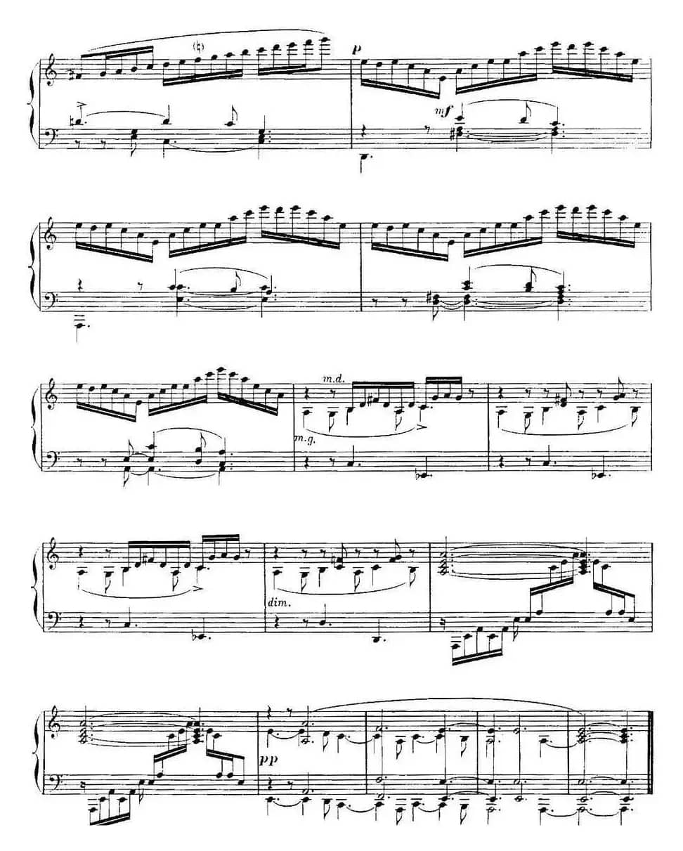 福雷13首船歌：Barcarolle No·9 in A min, Op·101