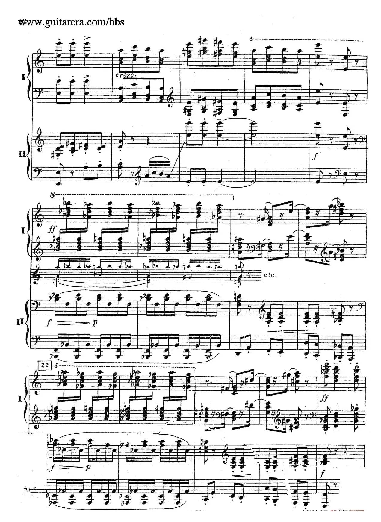 Rhapsody On A Theme Of Paganini Op.43（帕格尼尼主题狂想曲·双钢琴）（P21——40）