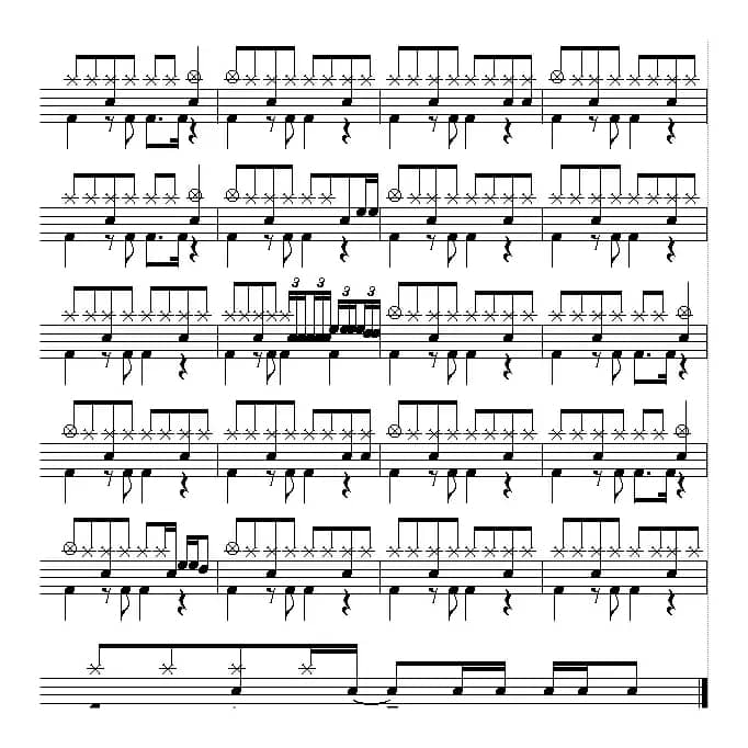 光辉岁月（架子鼓谱、2个版本）