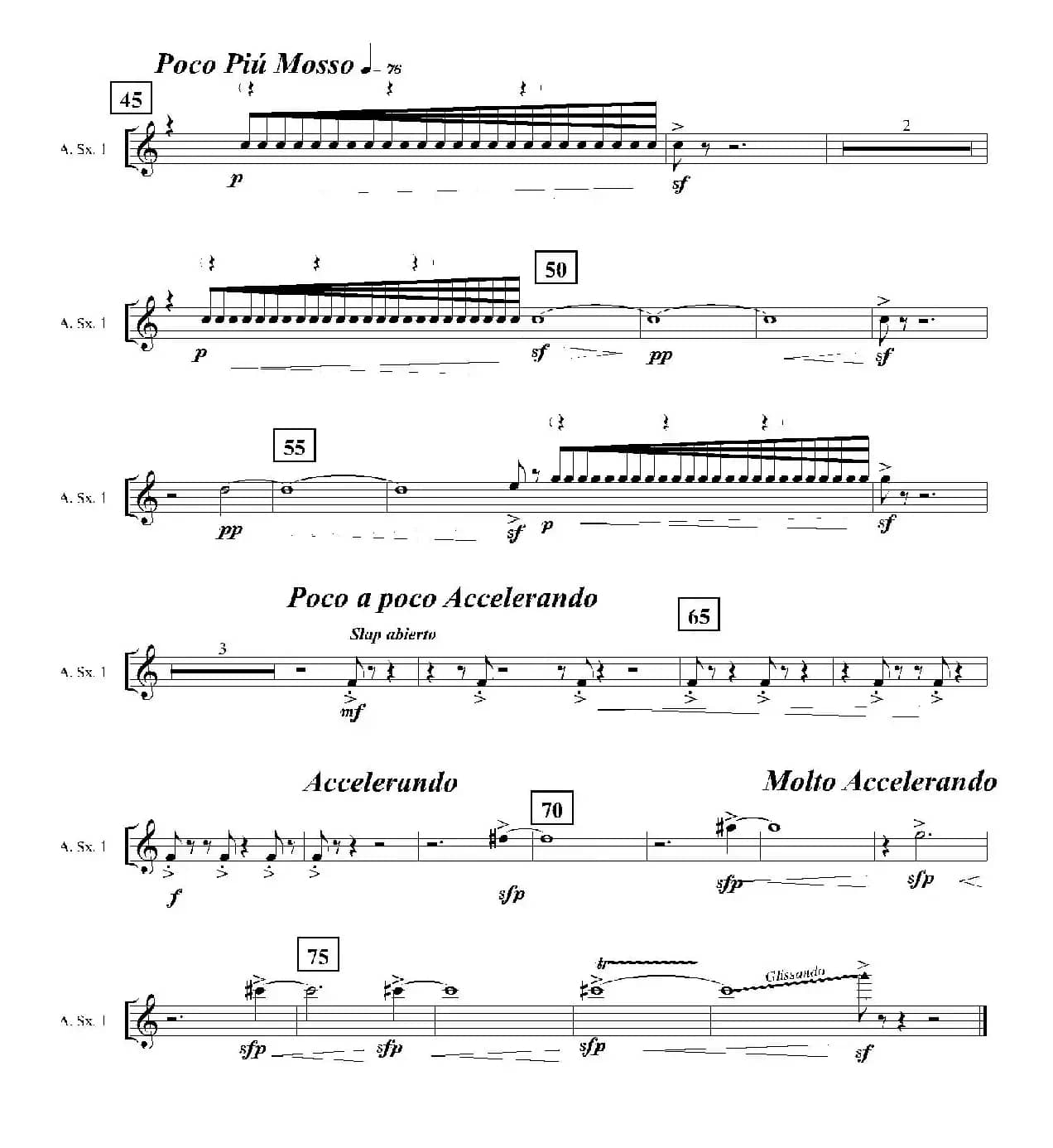 Ingravity（第四乐章）（第一中音萨克斯分谱）