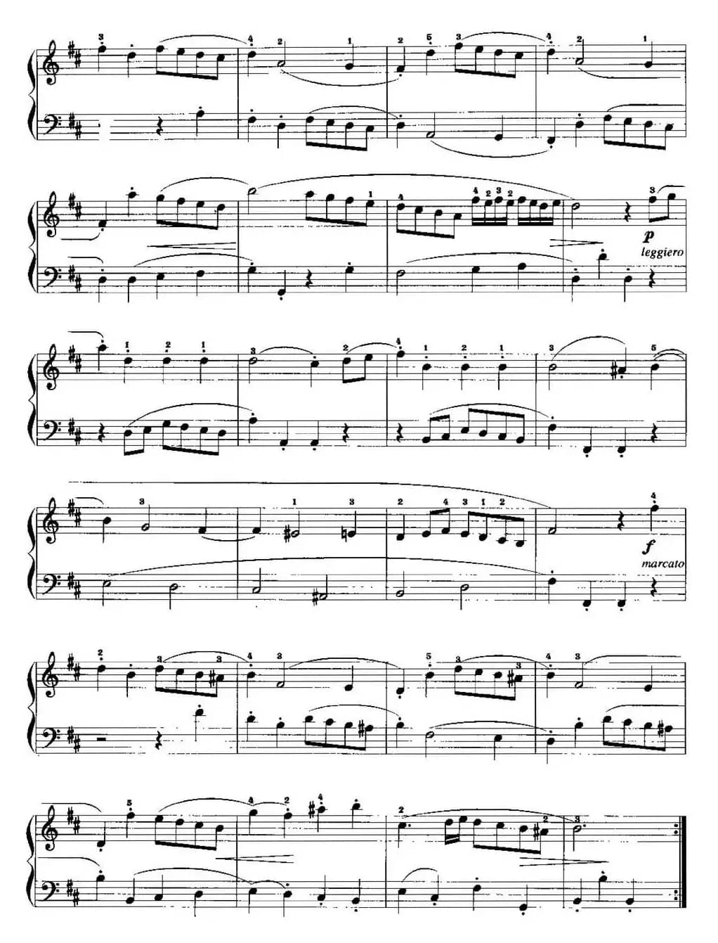 手风琴复调作品：布列舞曲（W.F.巴赫作曲版）