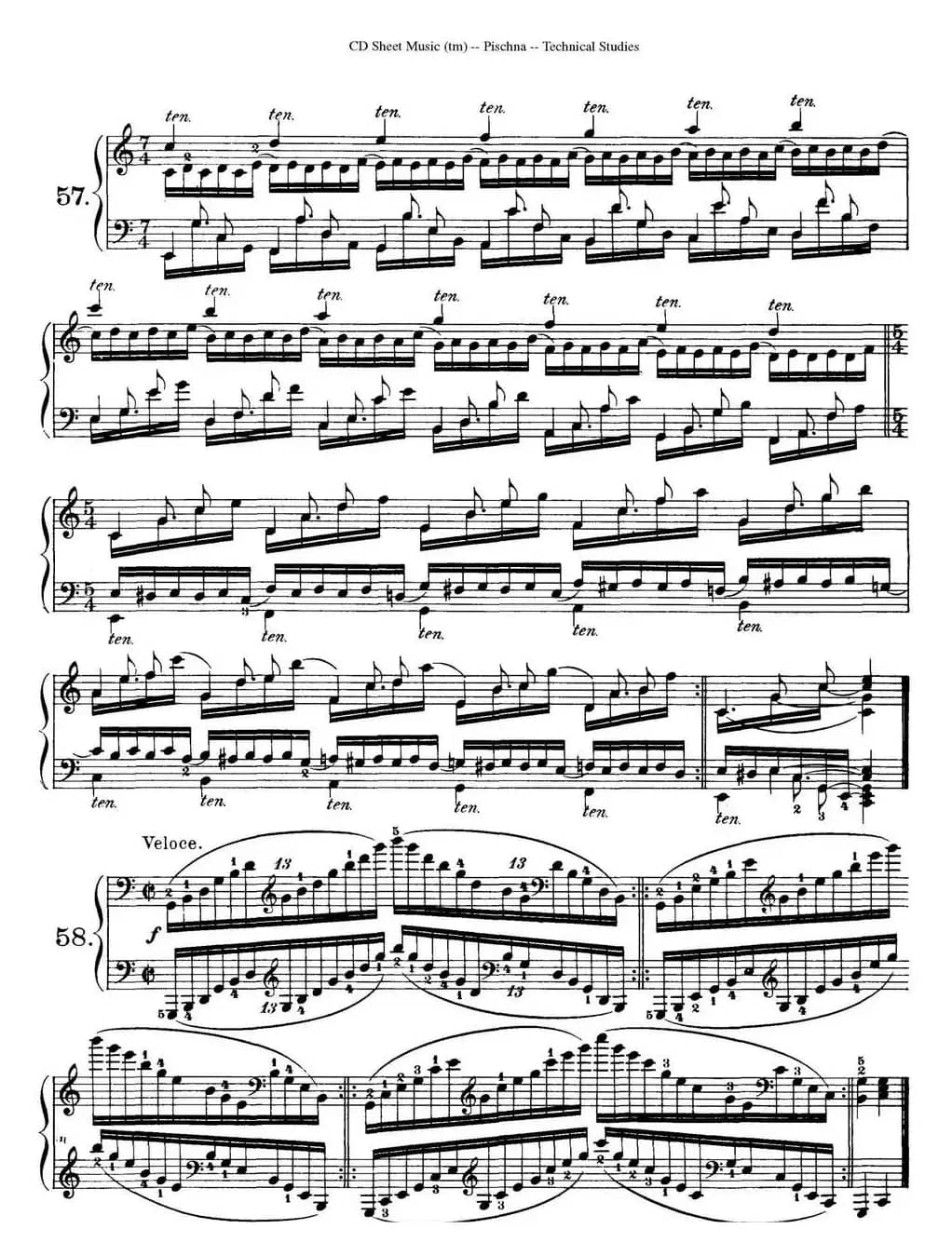 Technical Studies 60 Progressive Exercises （60首钢琴循序渐进练习曲 P91——99）