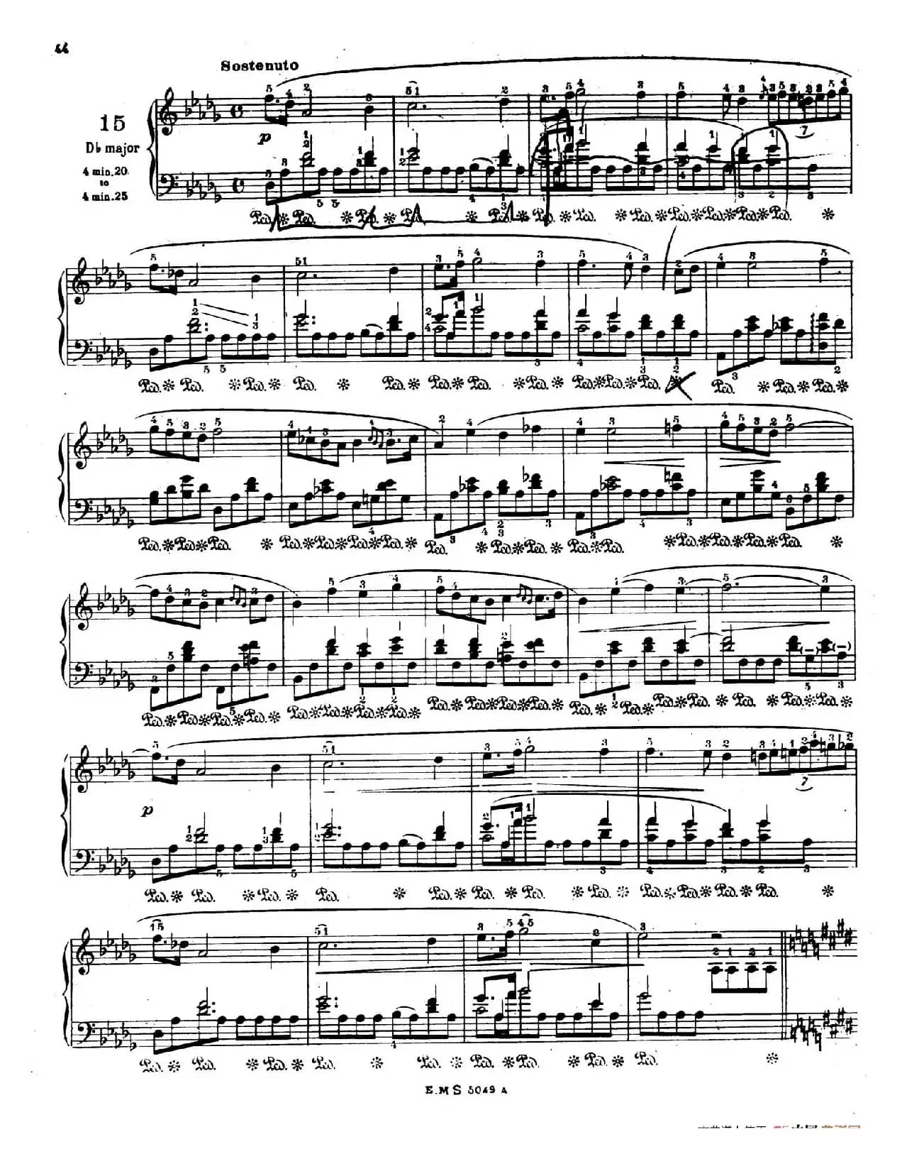 Preludes Op.28（24首前奏曲·15）