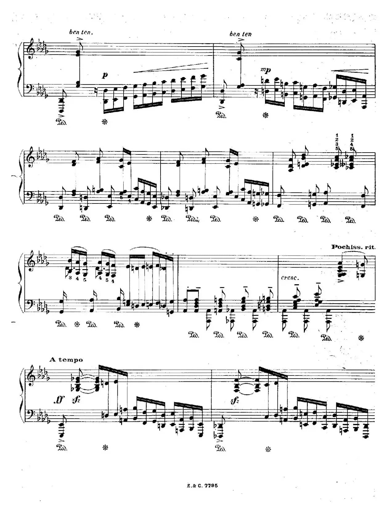 12 Etudes For The Left Hand Op.92 No.12（12首为左手而作的钢琴练习曲）