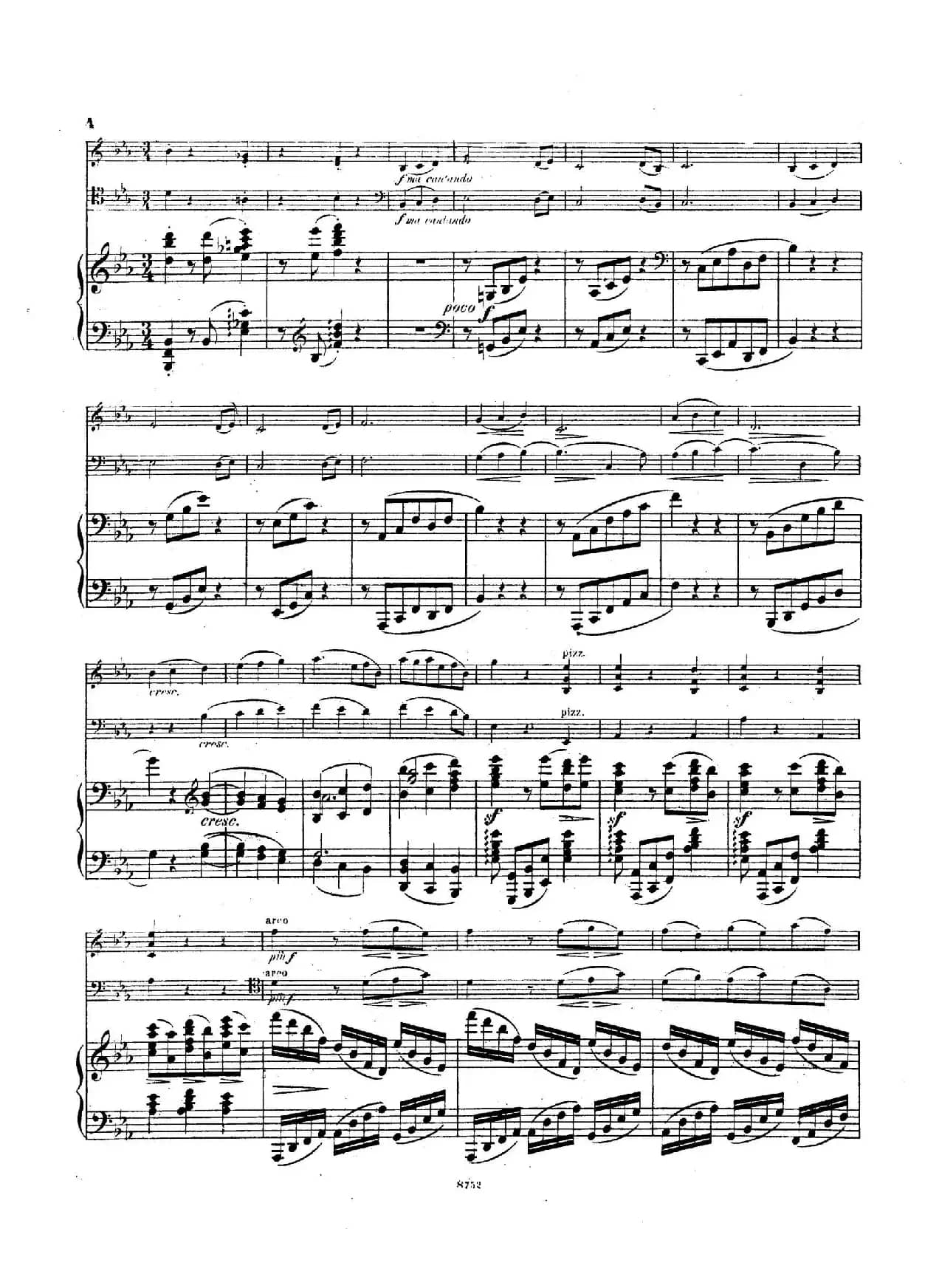 Piano Trio No.3 in c Minor Op.101（c小调第三钢琴三重奏）