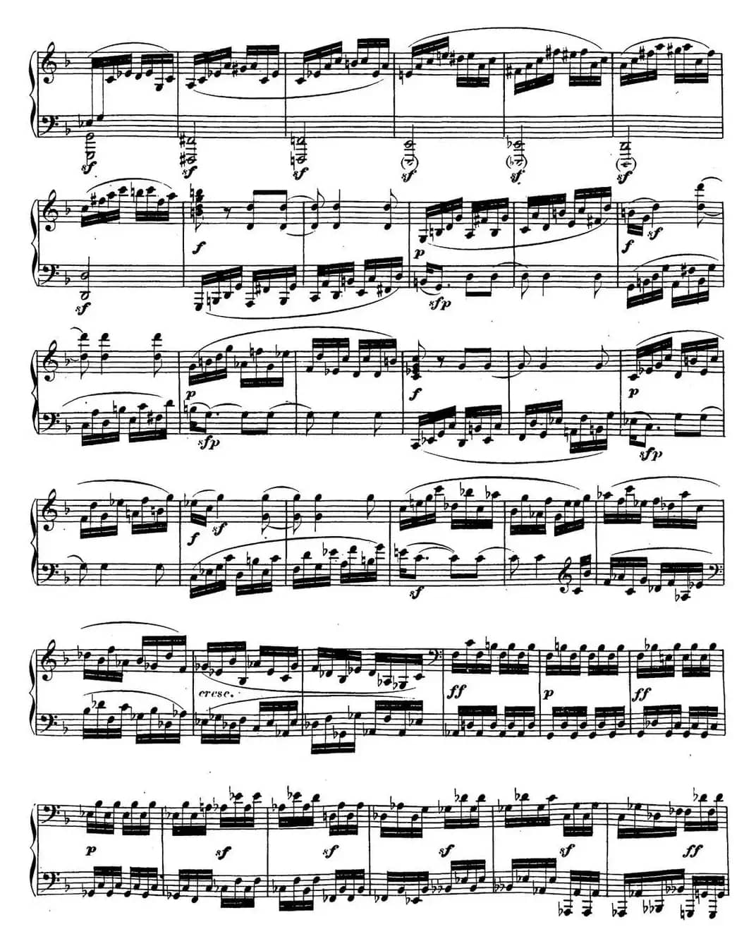 贝多芬钢琴奏鸣曲22 F大调 Op.54 F major