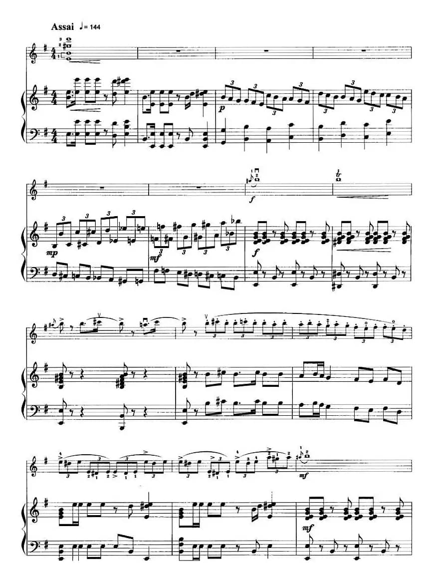 祖国一片新面貌（小提琴+钢琴伴奏）