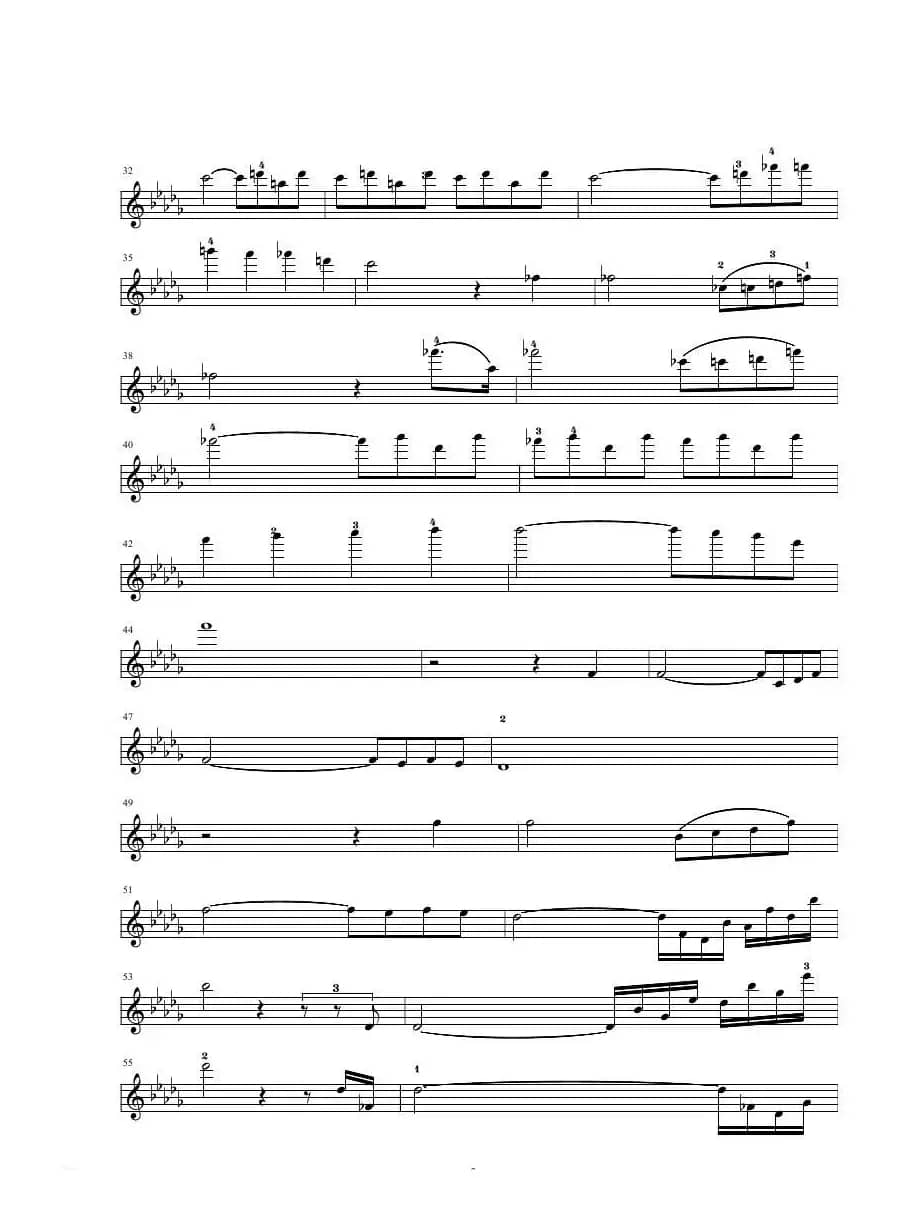 安慰曲 No.3 （小提琴谱）