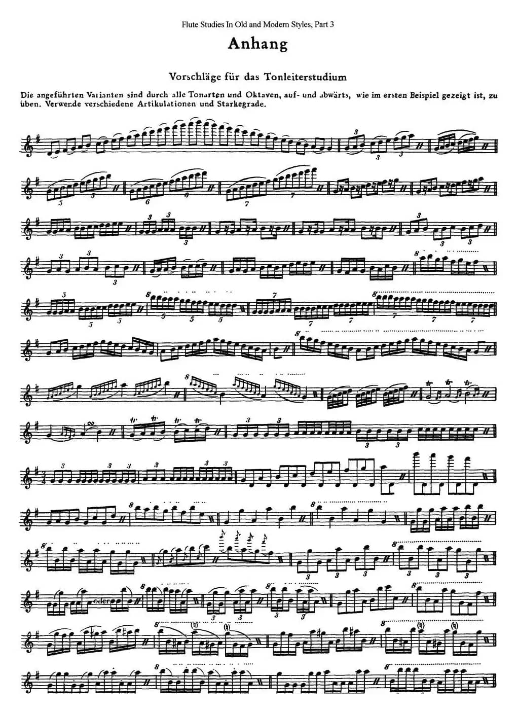 斯勒新老风格长笛练习重奏曲（第三部分）（NO.48）