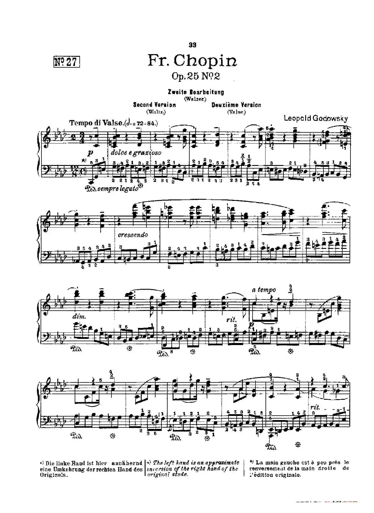 53首以肖邦练习曲为素材而作的练习曲（No.27）