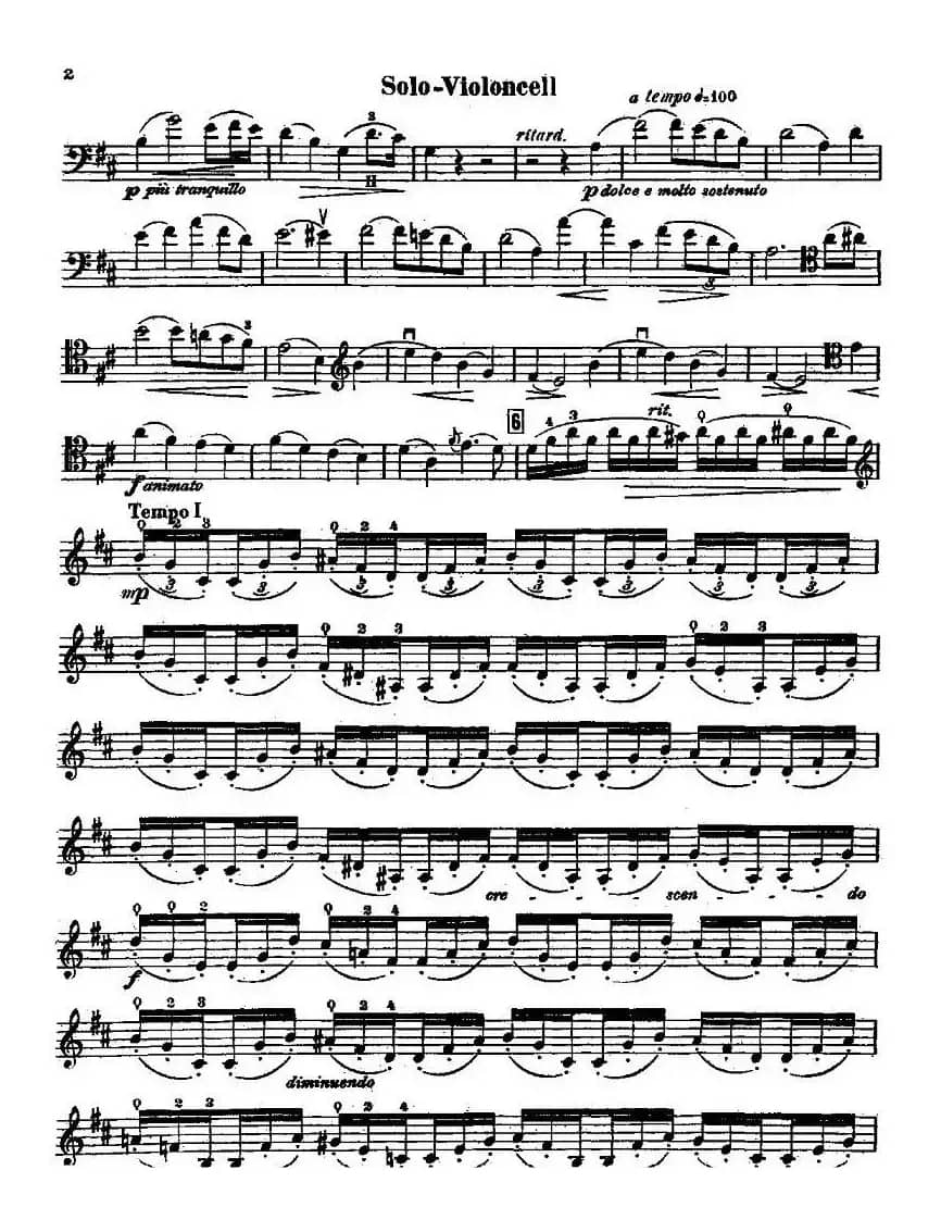 CELLO CONCERTO in B minor（大提琴）