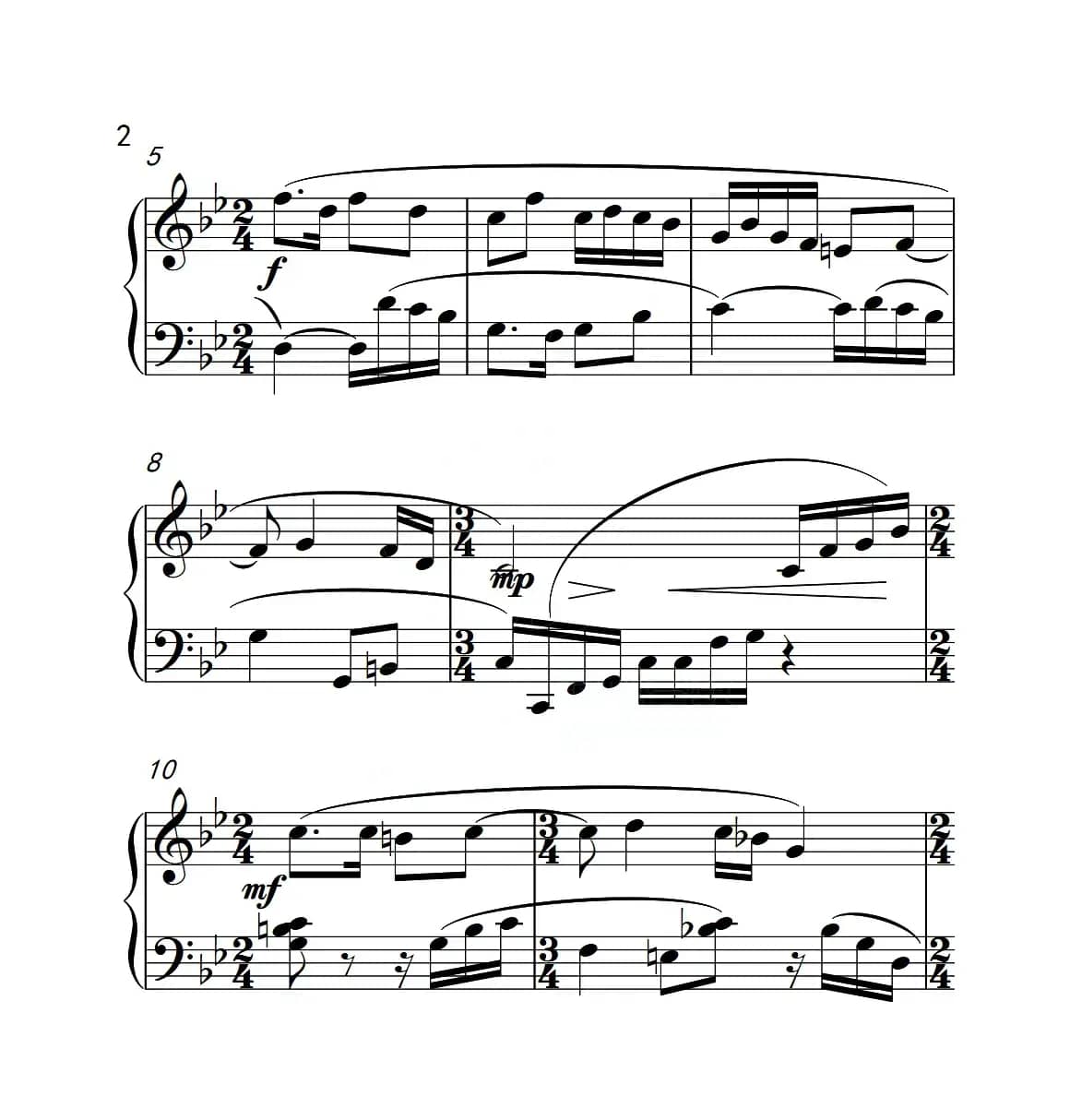 第四级B组 送大哥（中国音乐学院钢琴考级作品1~6级）