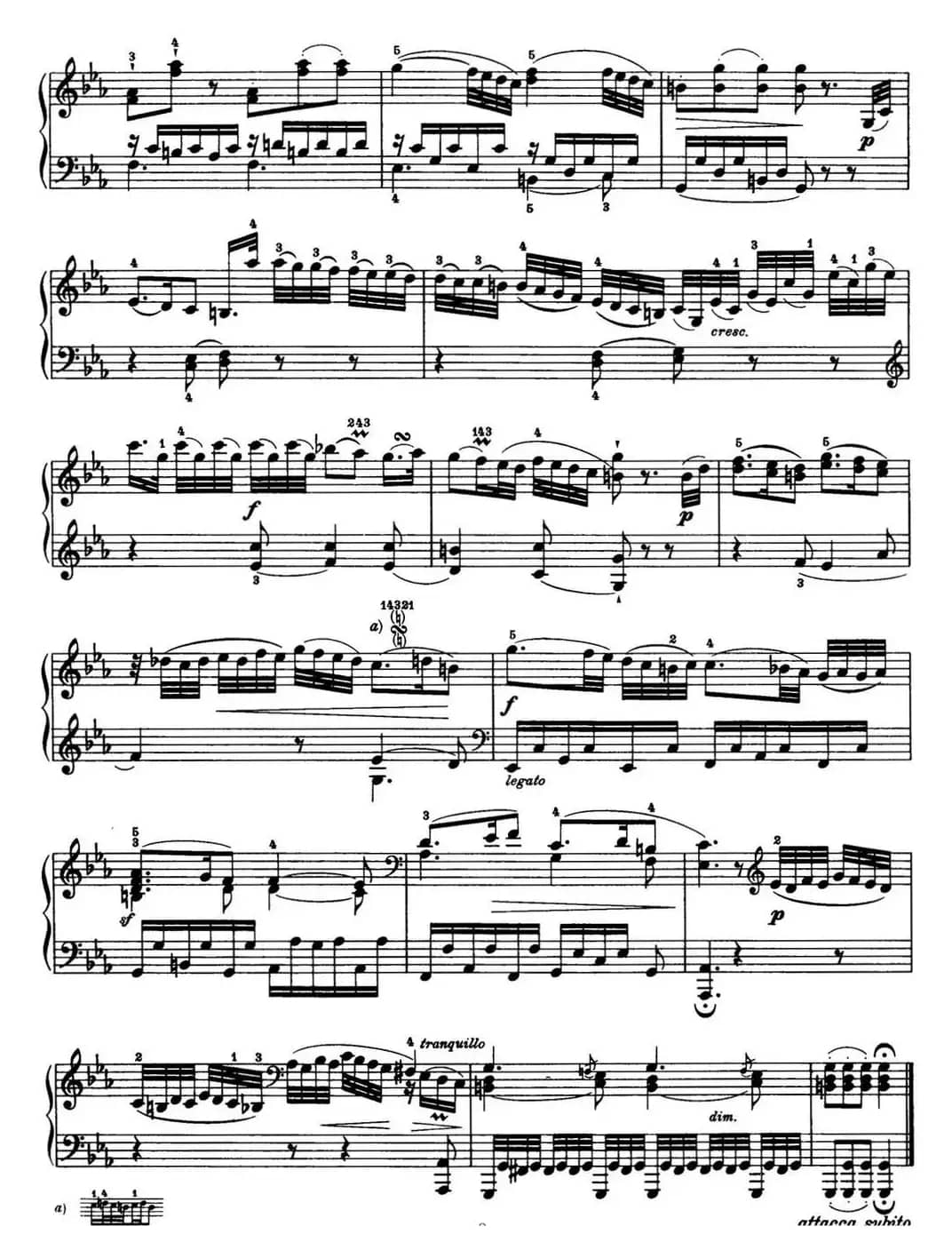 海顿 钢琴奏鸣曲 Hob XVI 38 in E-flat major