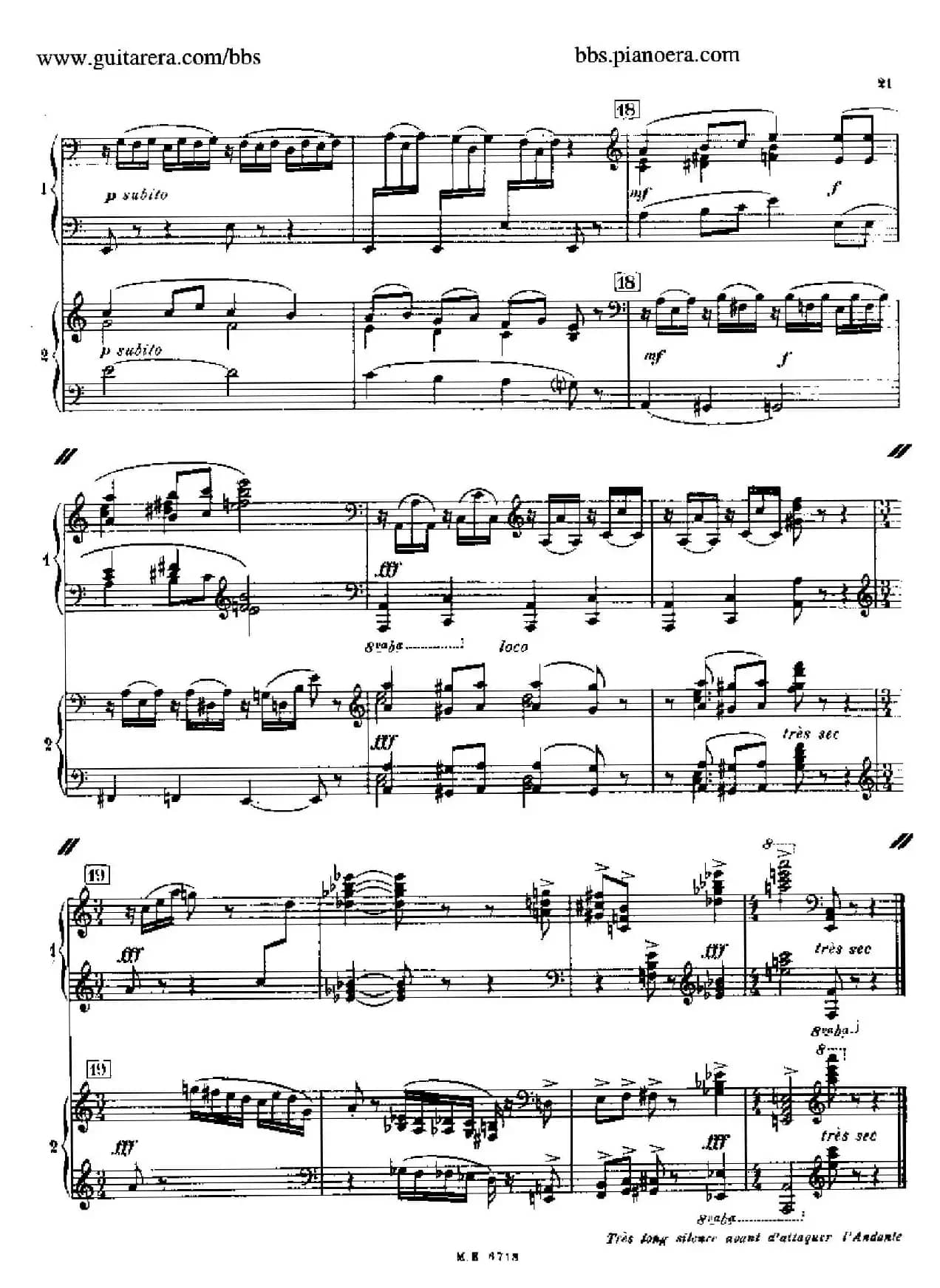 Sonata for Two Pianos（双钢琴奏鸣曲）